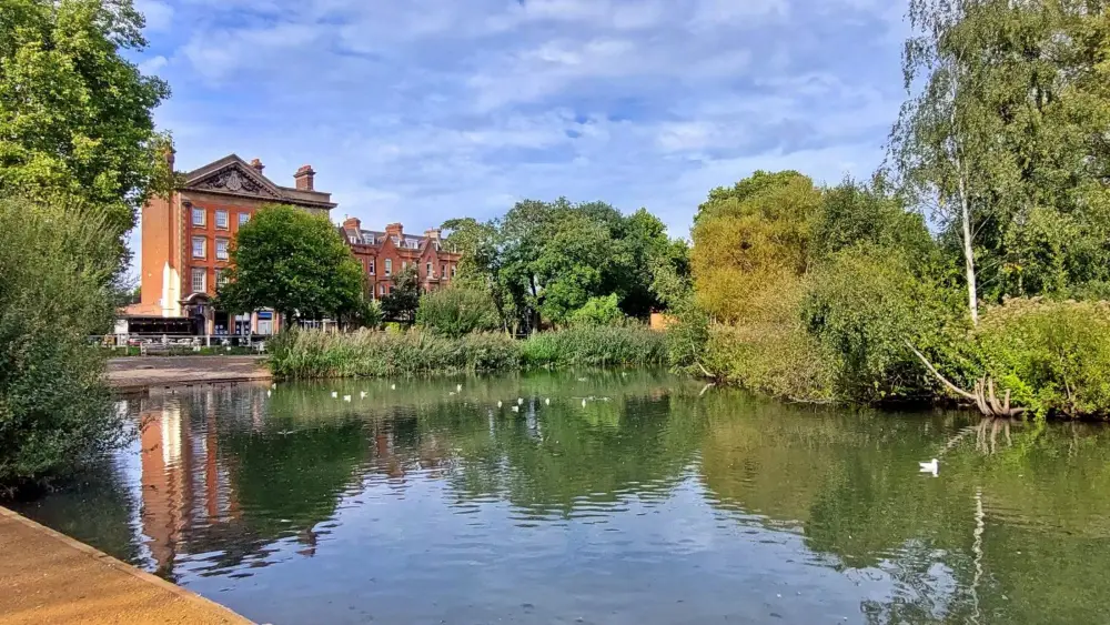 Barnes Pond and the village green