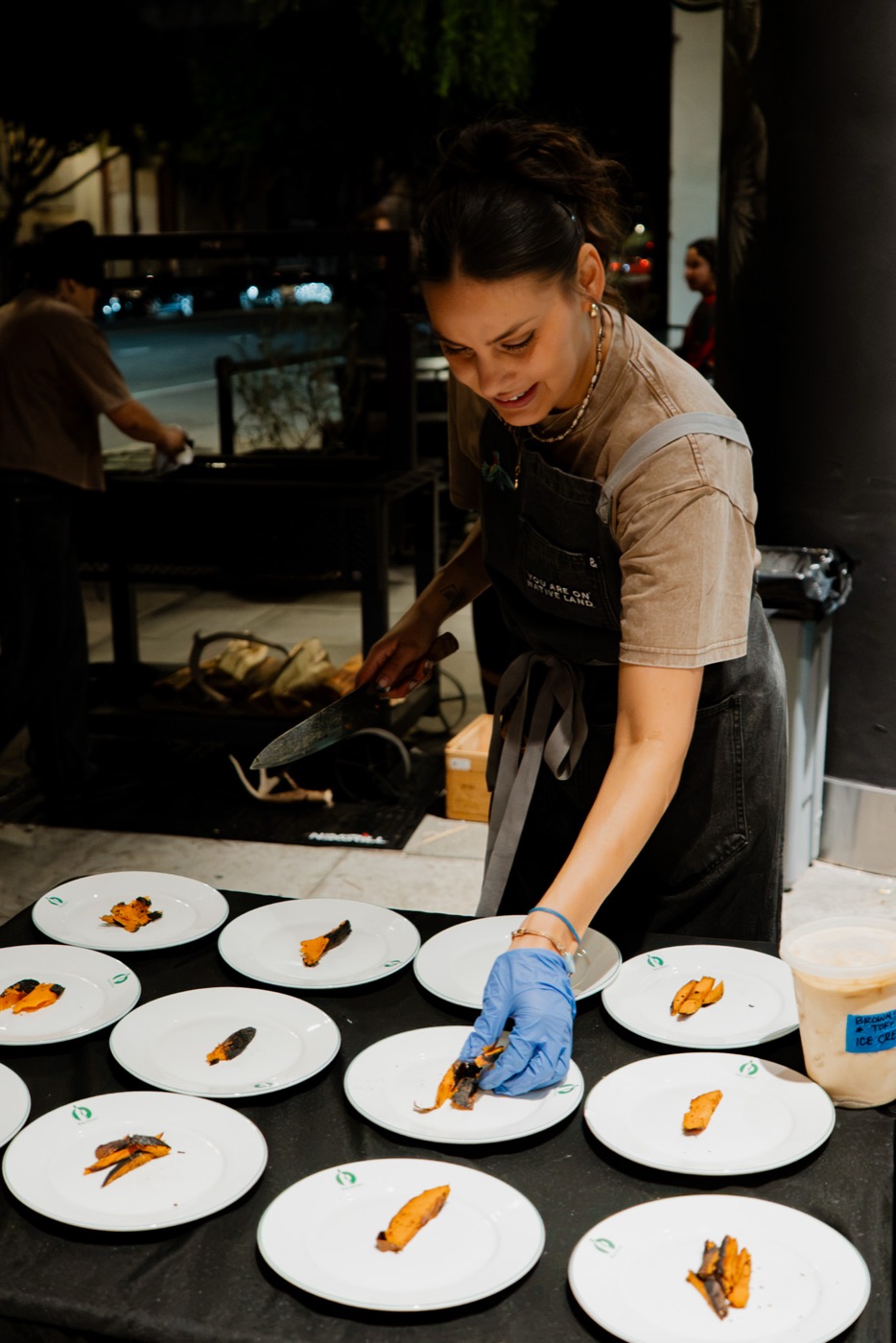 Plating the first course