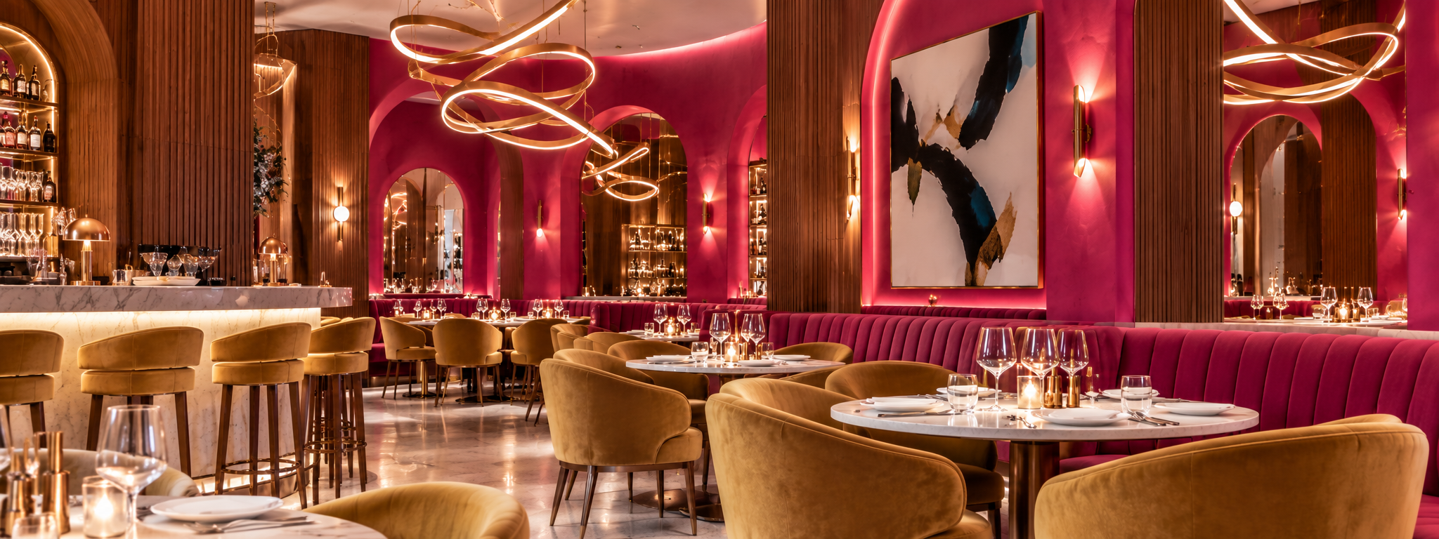 image of cozy restaurant interior (for an italian restaurant)