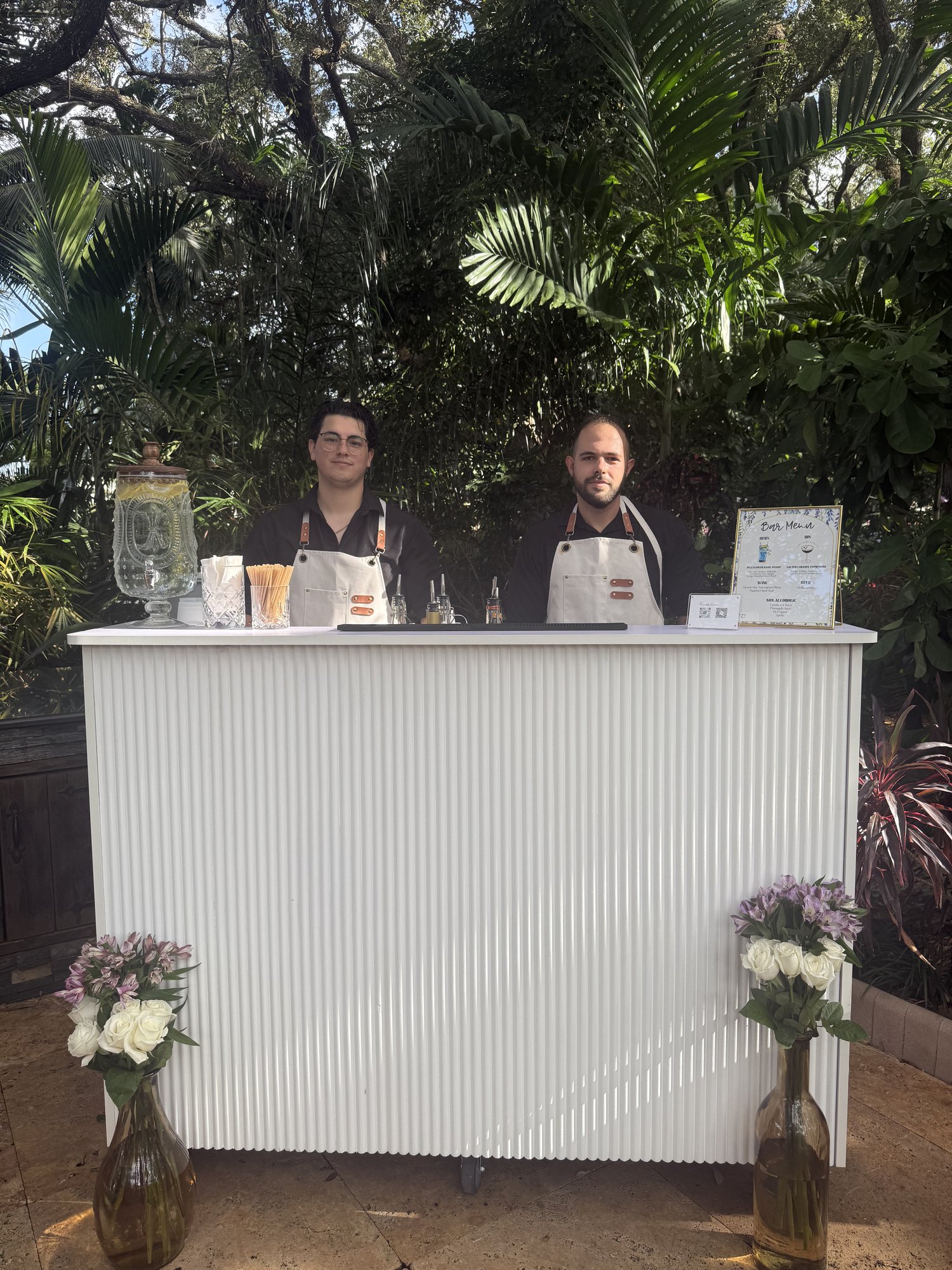 Professional bartender package mobile bar Miami South Florida