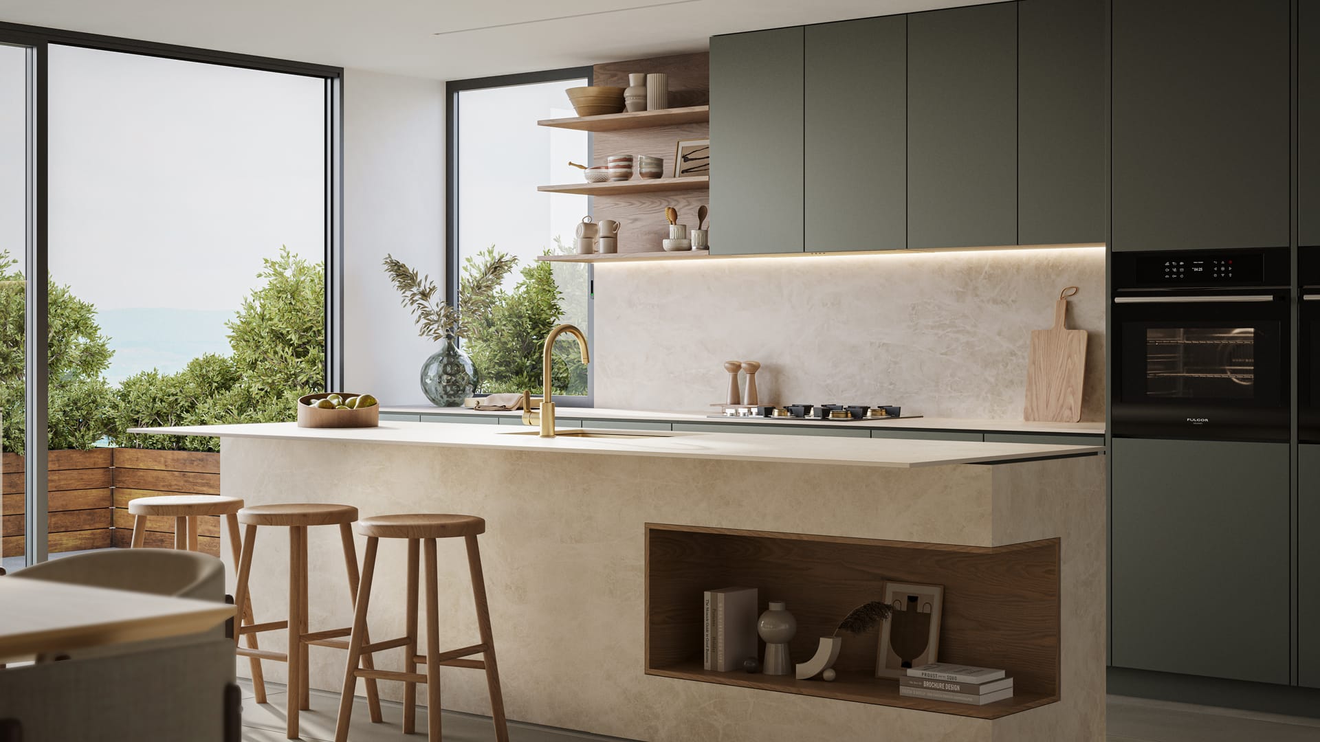 Modern kitchen interior
