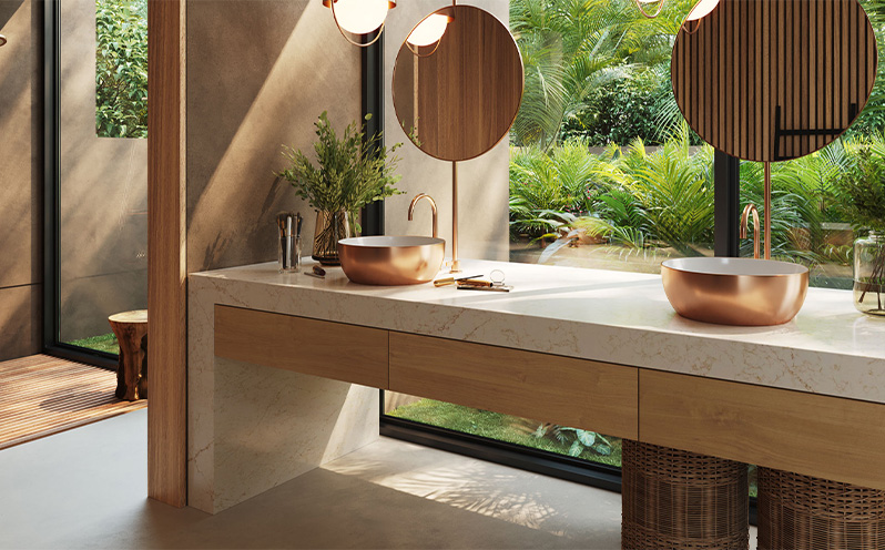 Stylish bathroom design