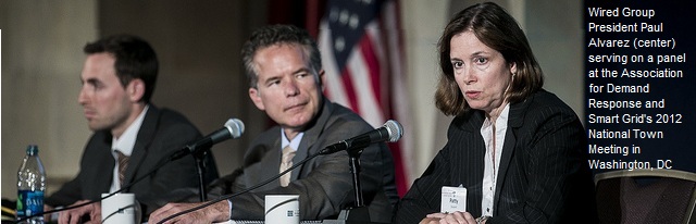 Paul Alvarez, center, speaking on a panel at the National Town Meeting in Washington, D.C.