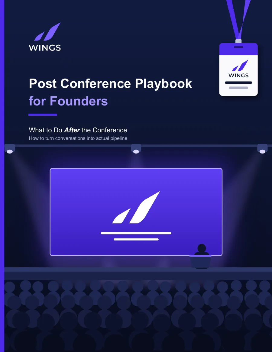 Cover of the Post Conference Playbook for Founders