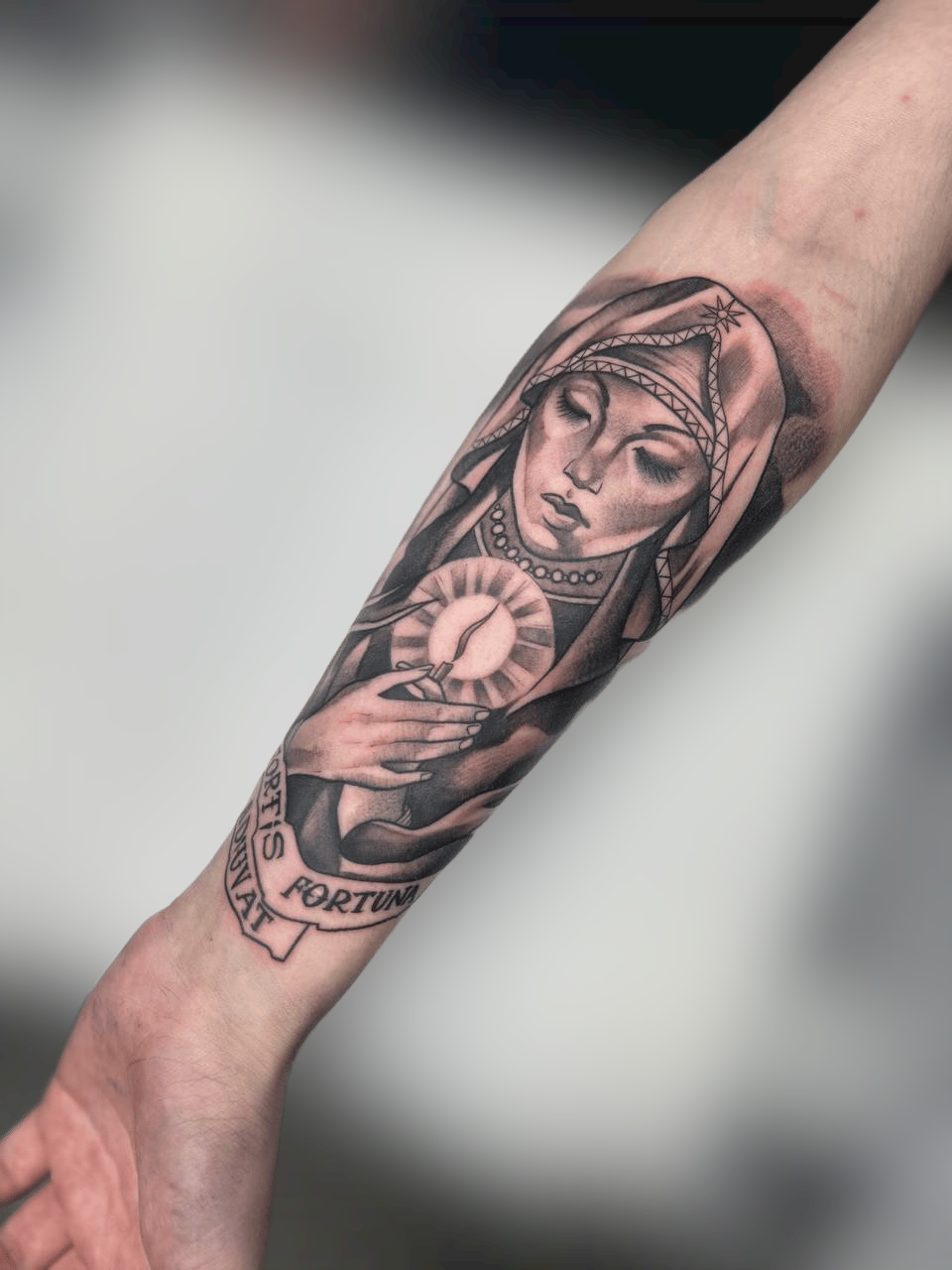 Татуировка Redison.chez: иллюстративная графика, предплечье