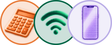 Illustration of POS technology for shops