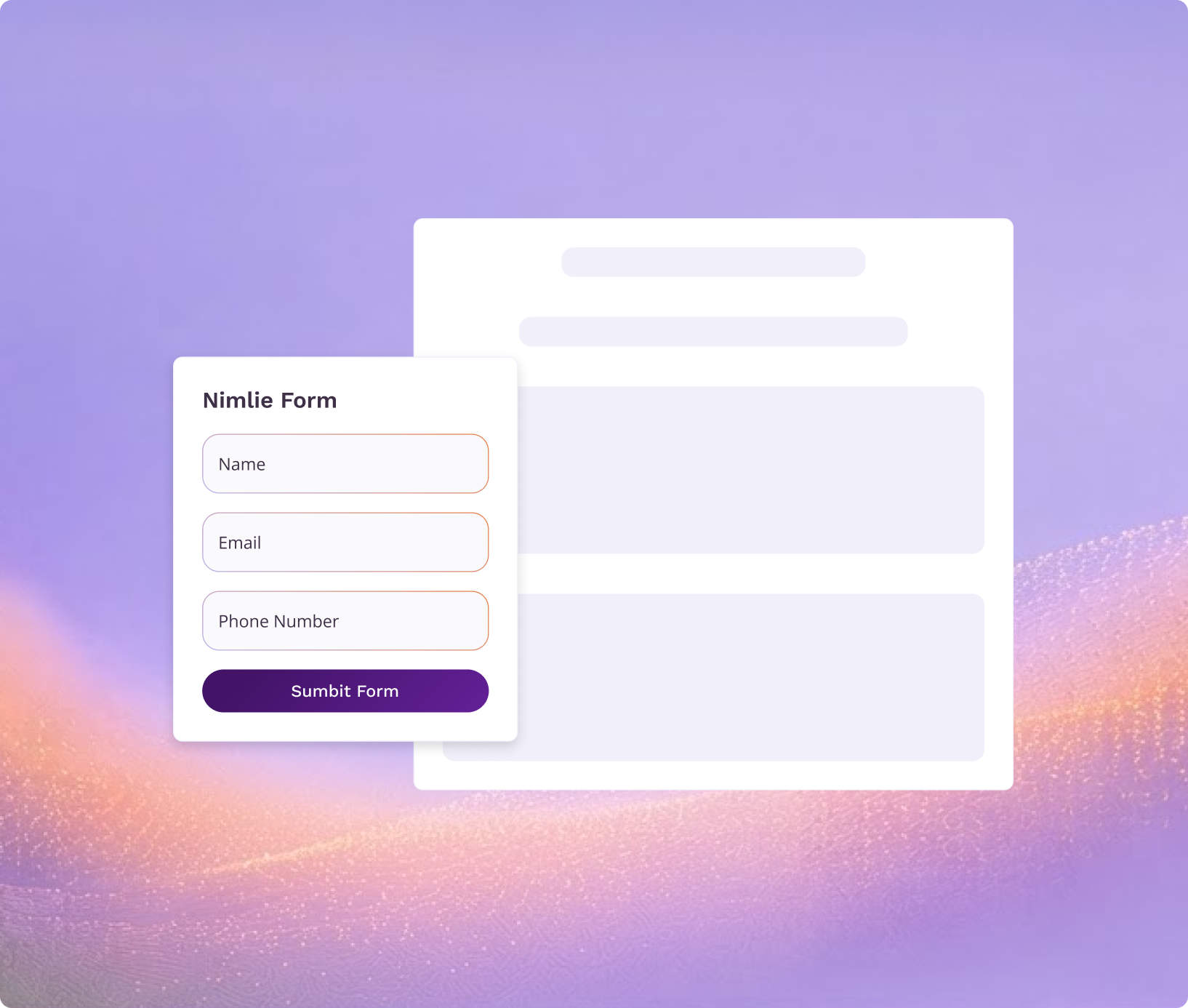 Nimlie request form to reserve a spot for a free POS