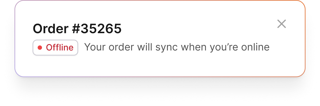 Nimlie POS selling offline and syncing sales when the internet returns
