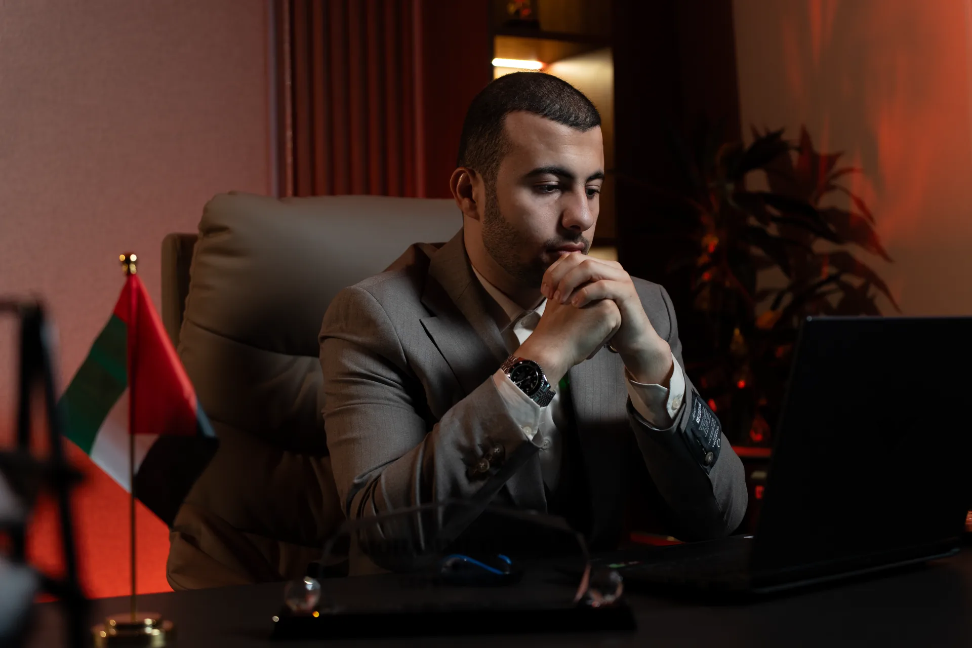 WOW Digital Pro founder at the Dubai office