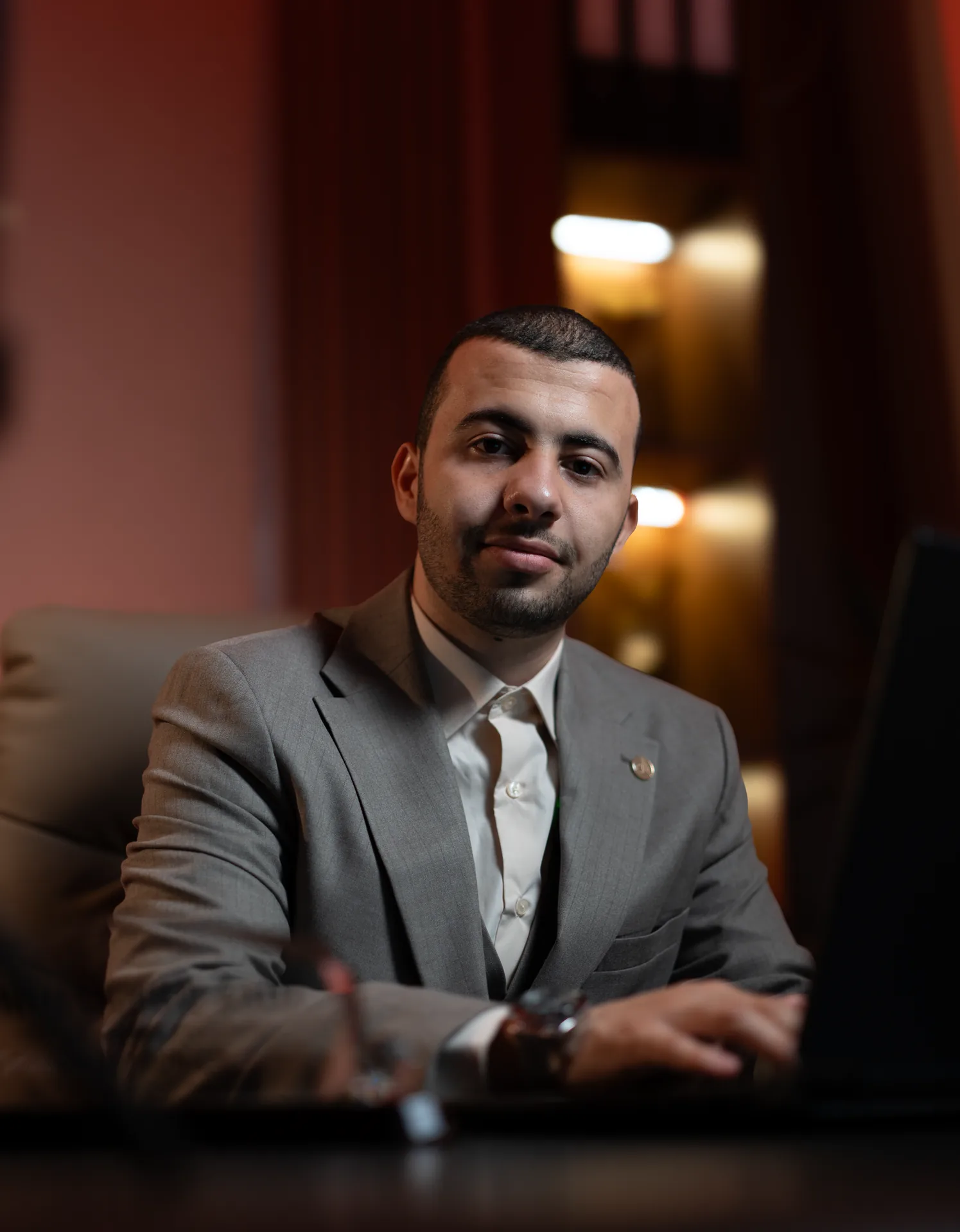 WOW Digital Pro founder working on digital content in Dubai