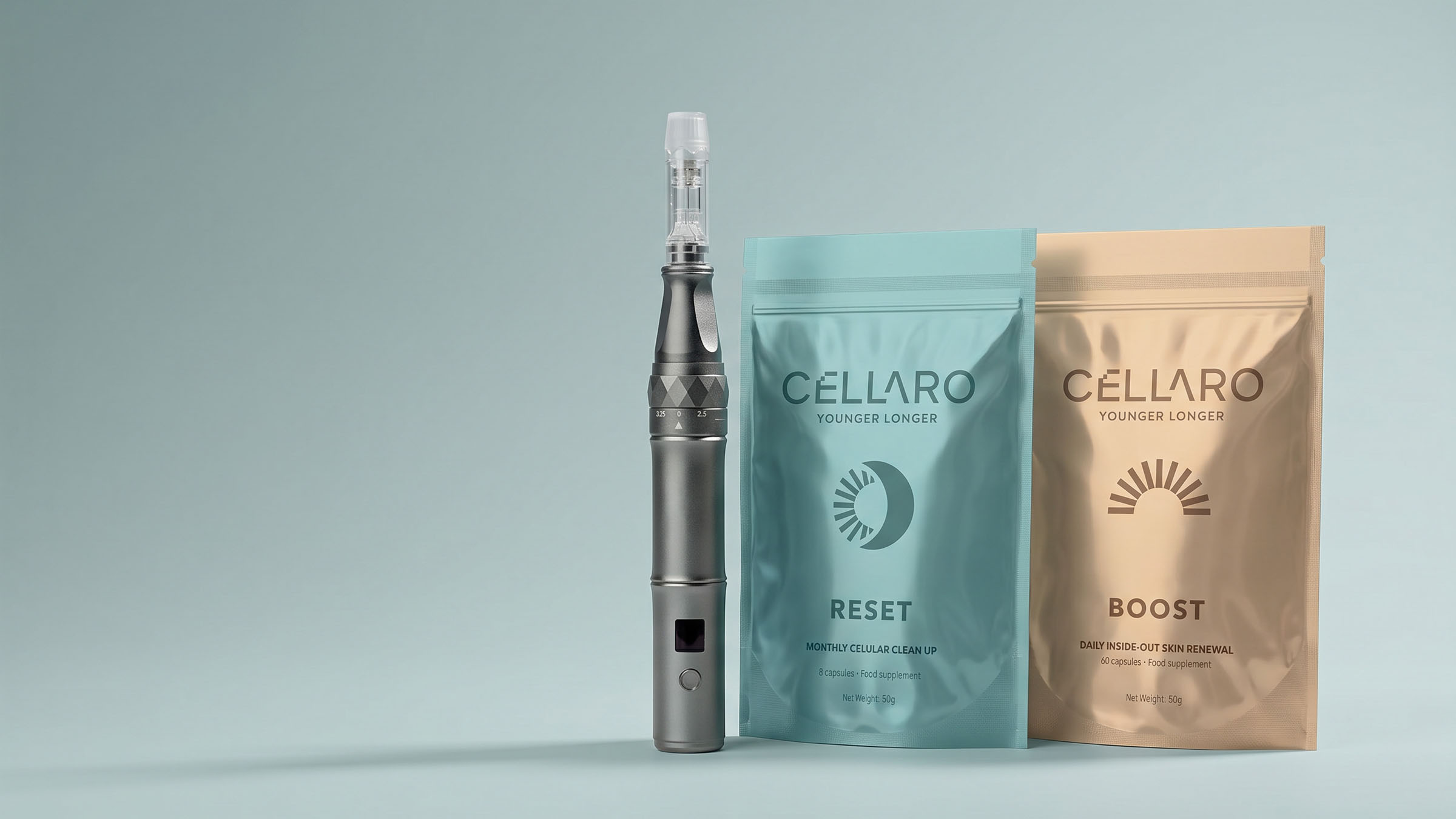 Cellaro Reset and Boost with microneedle detail