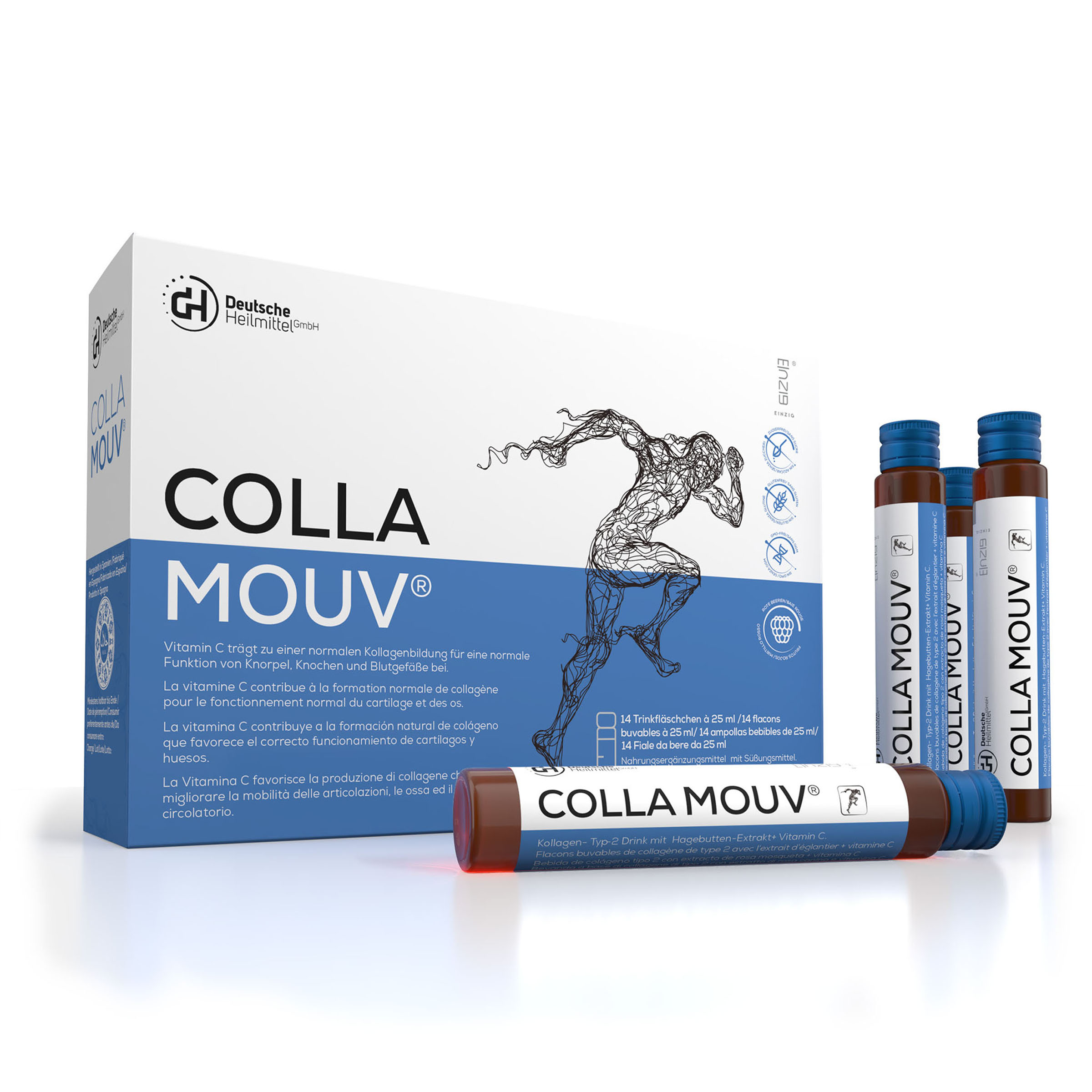 Collamouv carton and ampoule lineup