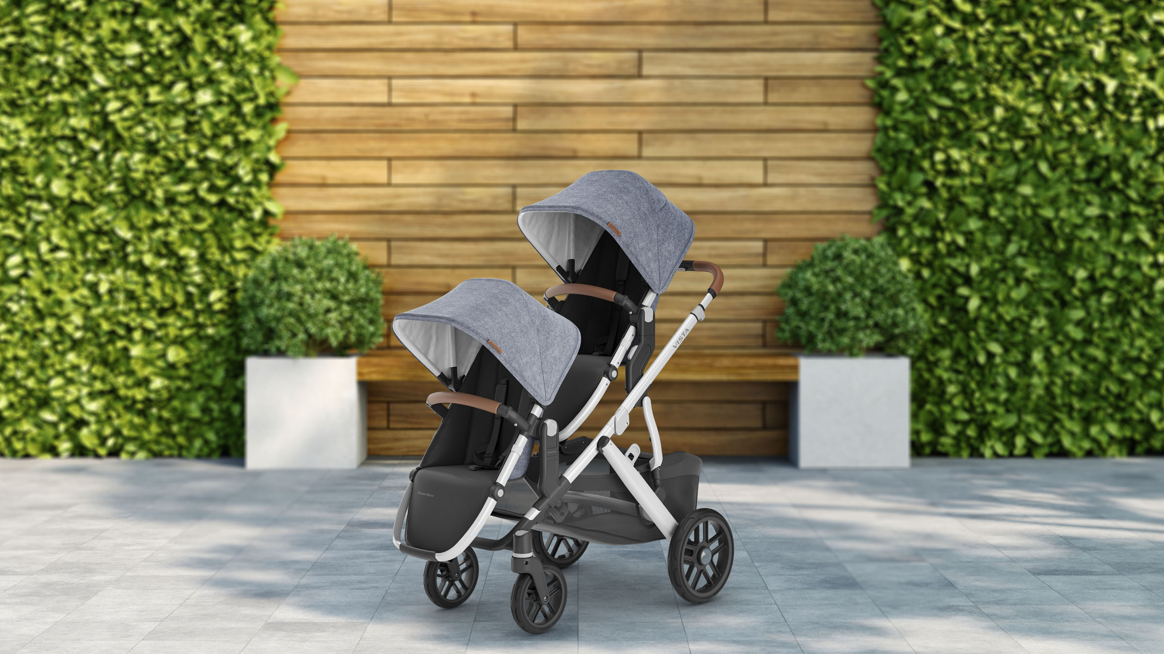 Double stroller garden, 3D product composite by 35milimetre