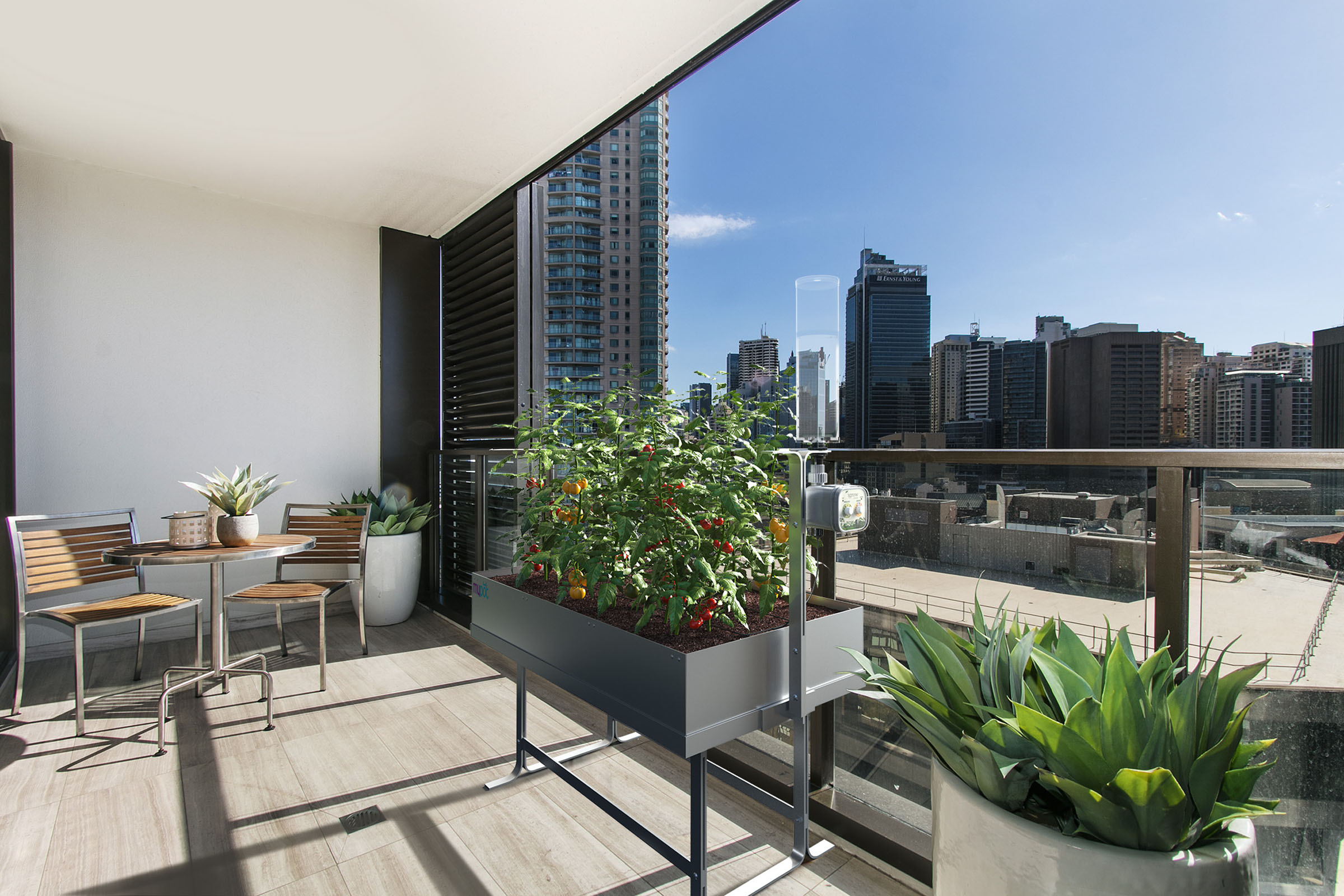 Garden planter city balcony, 3D product composite by 35milimetre