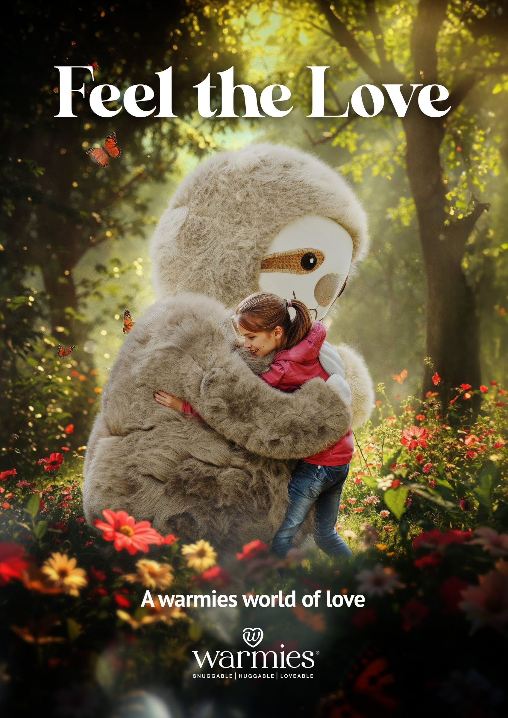 Warmies plush hug forest, 3D product composite by 35milimetre