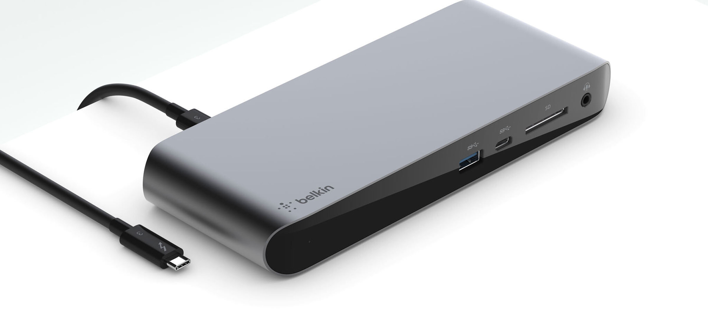 Belkin thunderbolt dock, 3D render by 35milimetre