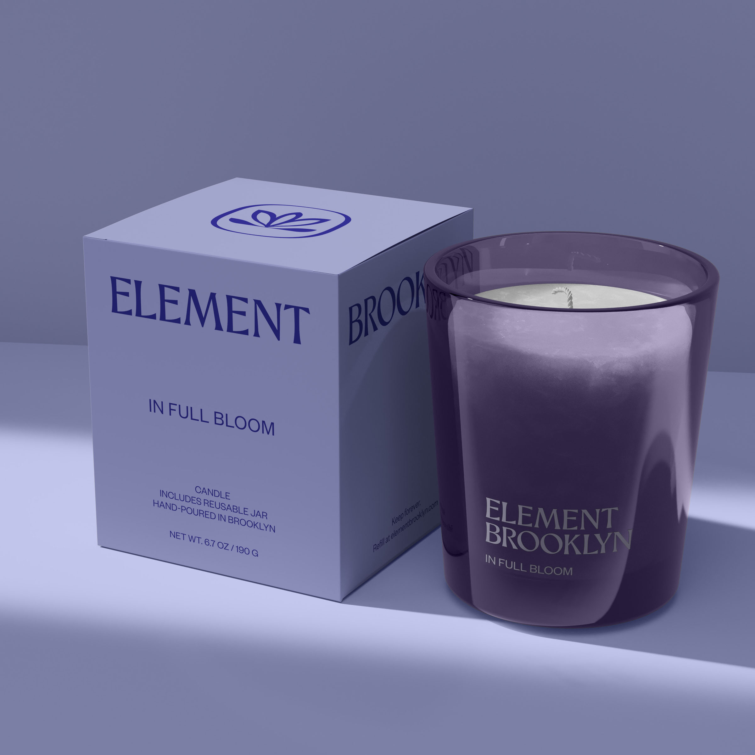 Element brooklyn full bloom candle box, 3D render by 35milimetre