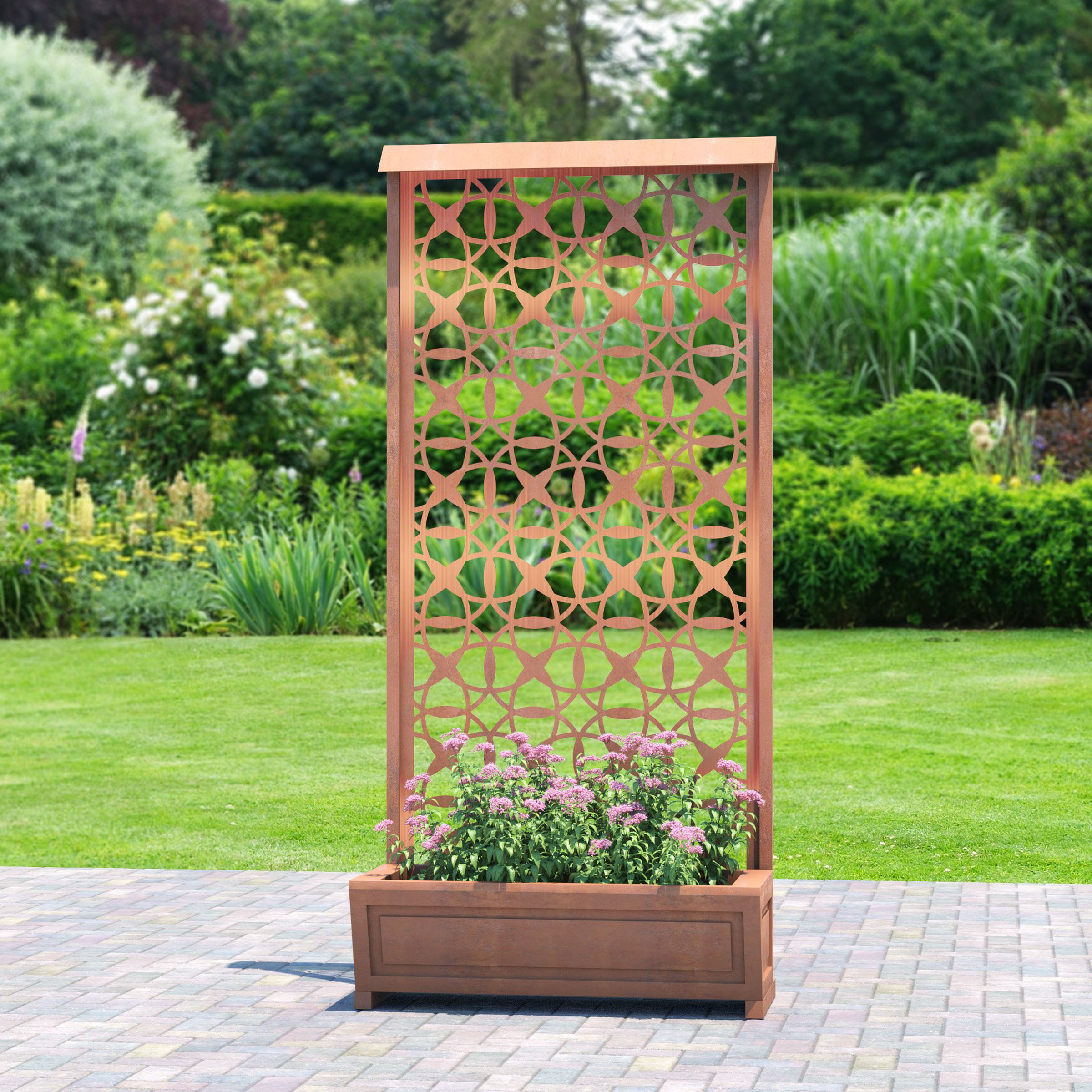 Garden trellis planter, 3D render by 35milimetre
