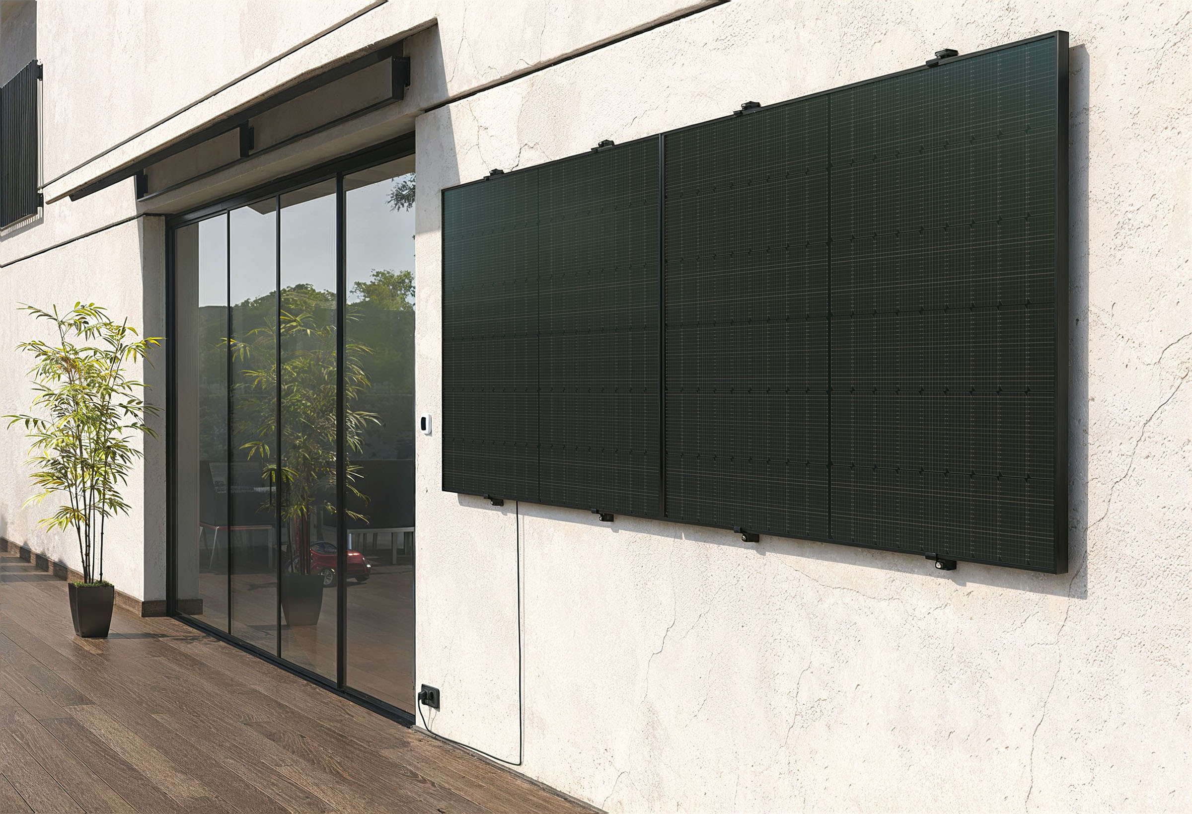 One step solar lyca wall, 3D render by 35milimetre