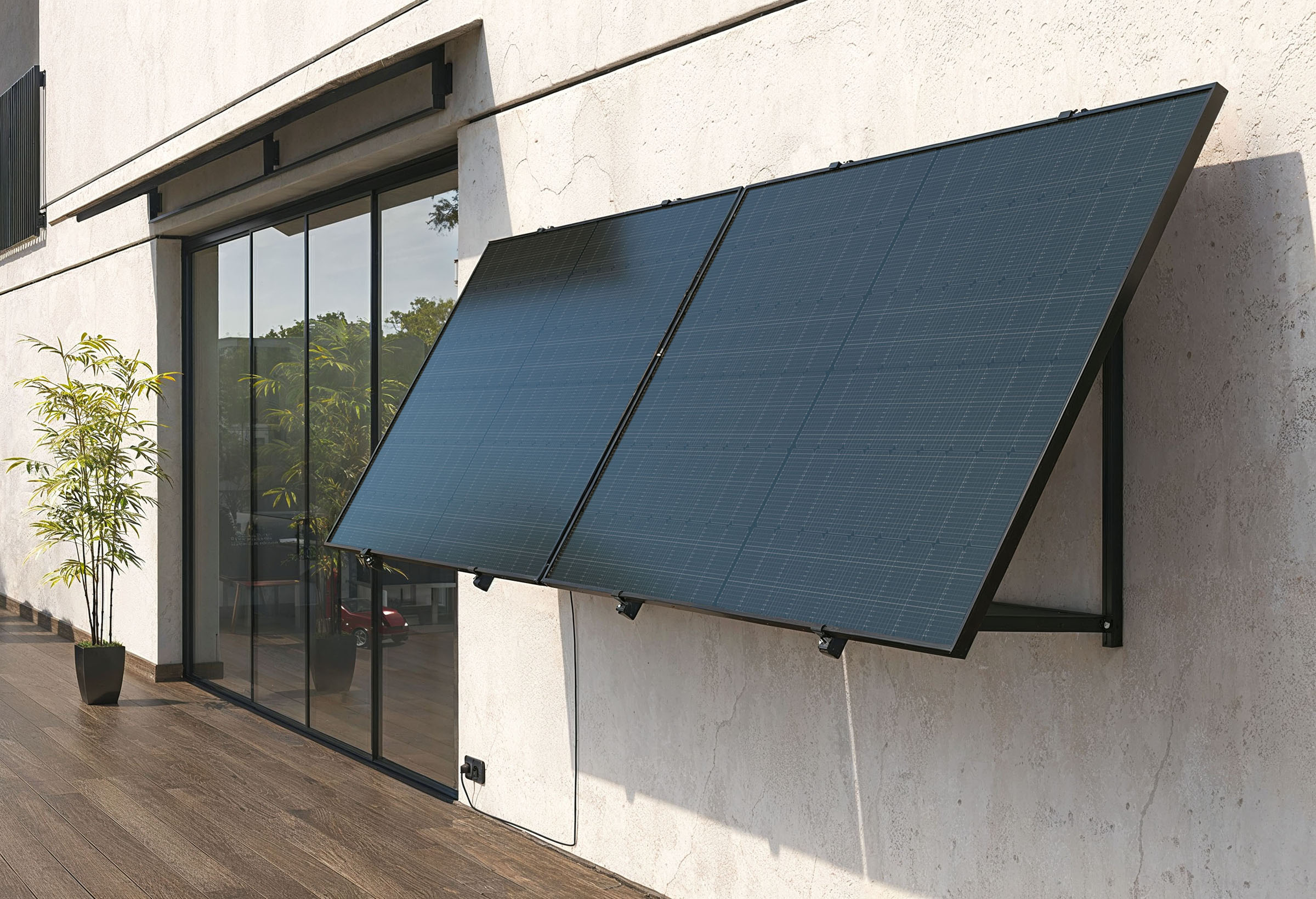 One step solar ursa wall, 3D render by 35milimetre