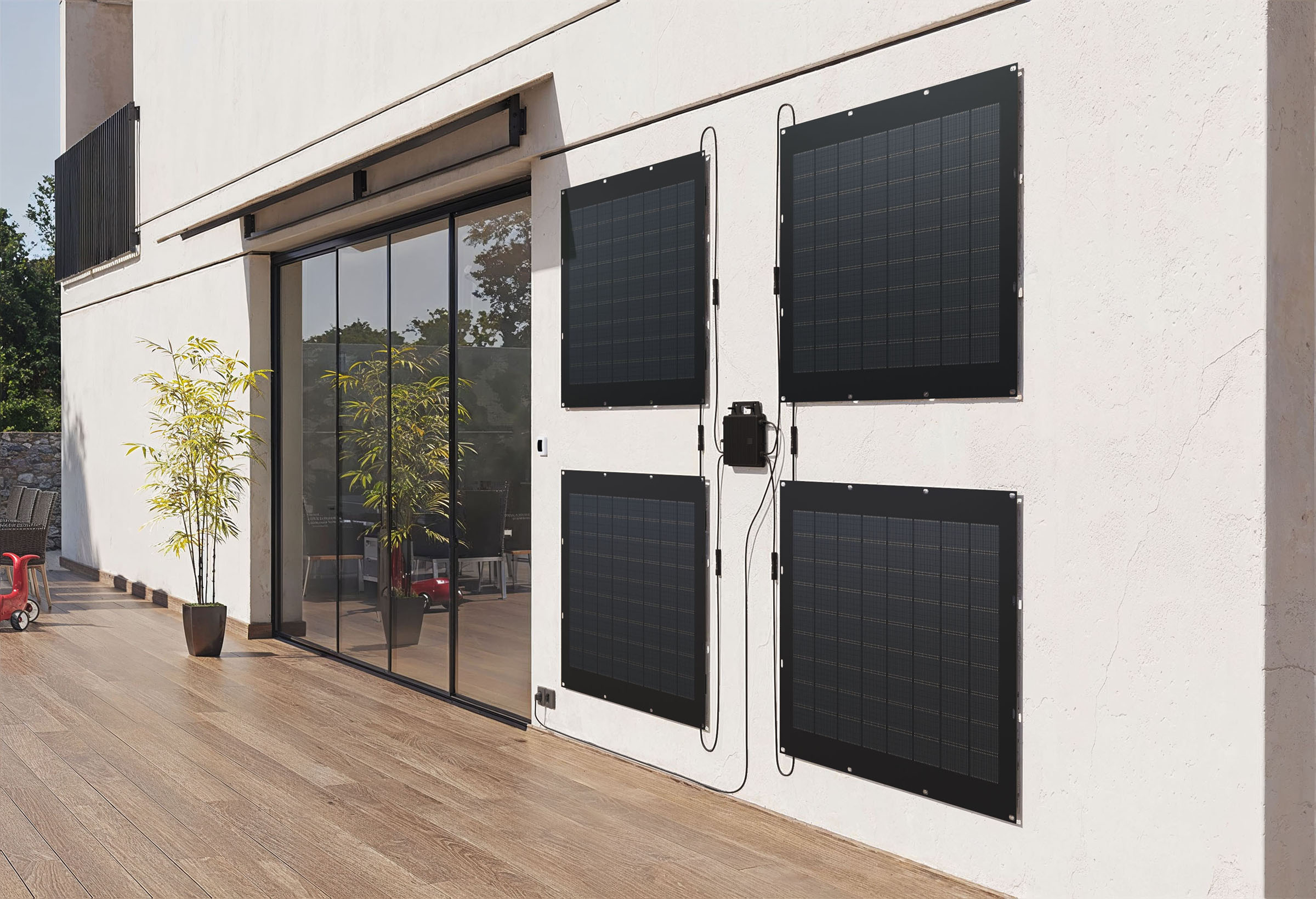 One step solar sirius wall, 3D render by 35milimetre