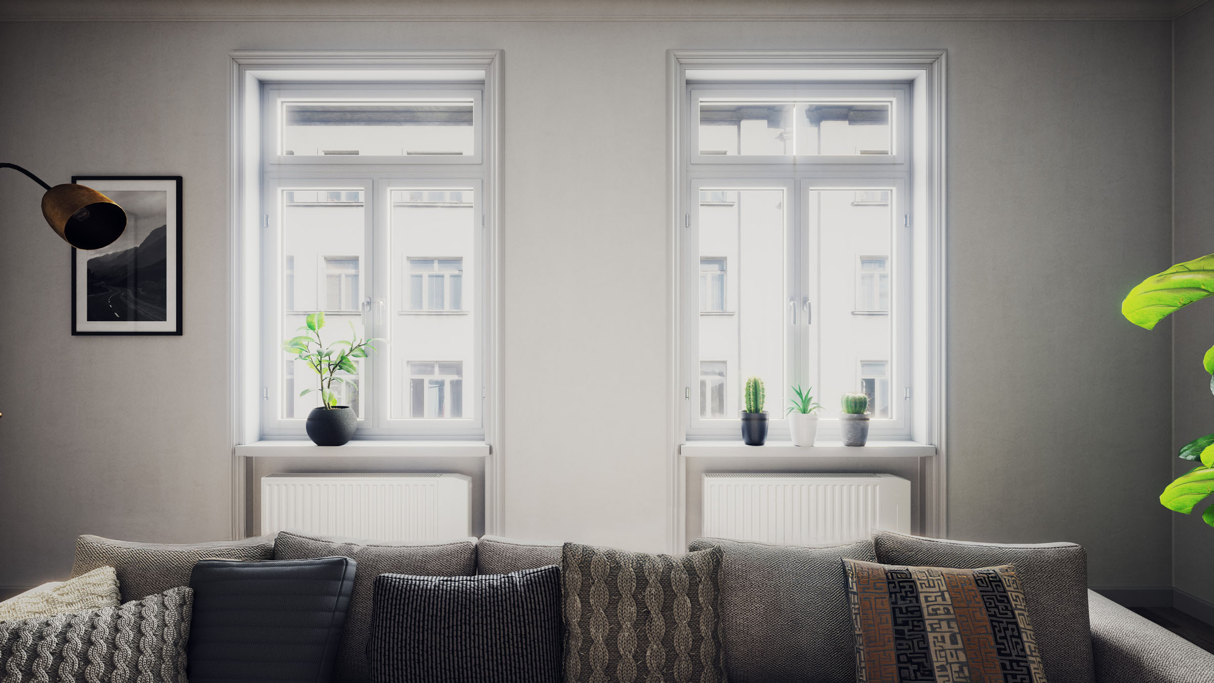 Radiator living room, 3D render by 35milimetre