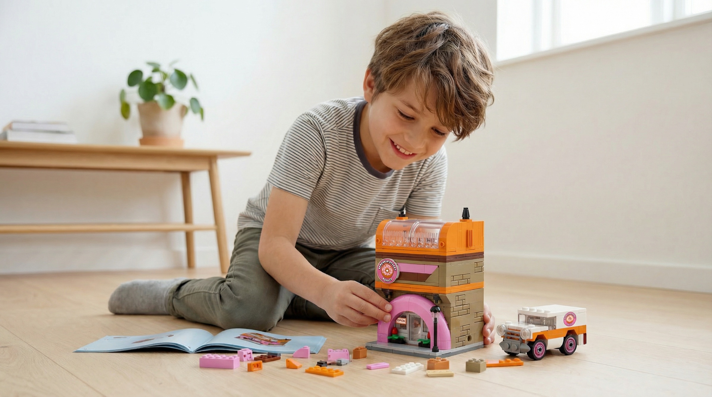 Building toys child play, AI-generated image by 35milimetre