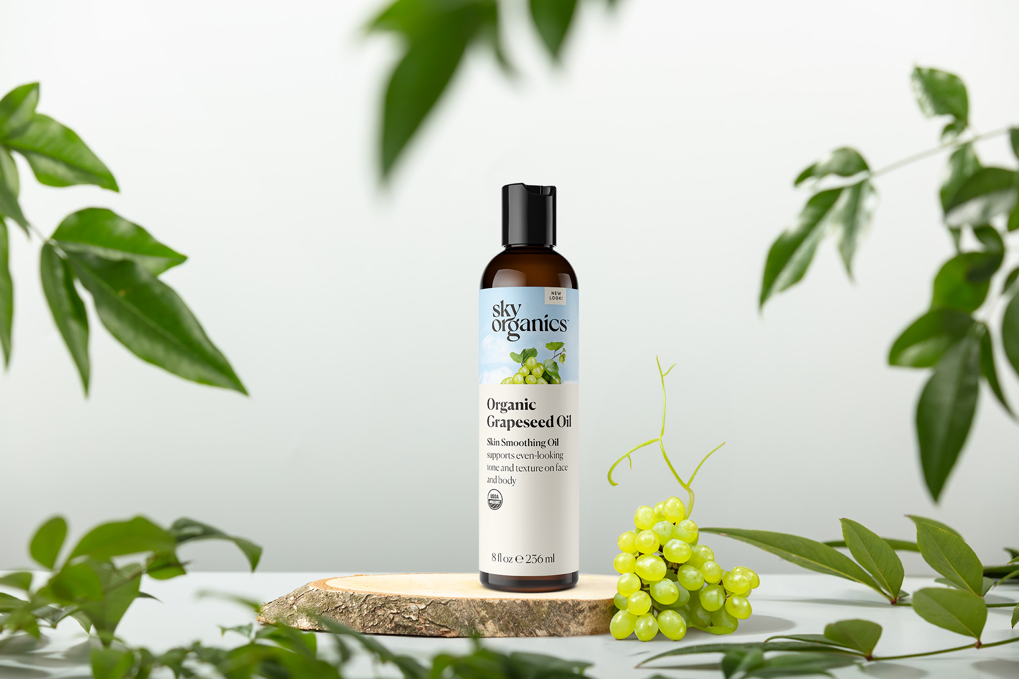 Sky organics grapeseed oil botanical, AI-generated image by 35milimetre