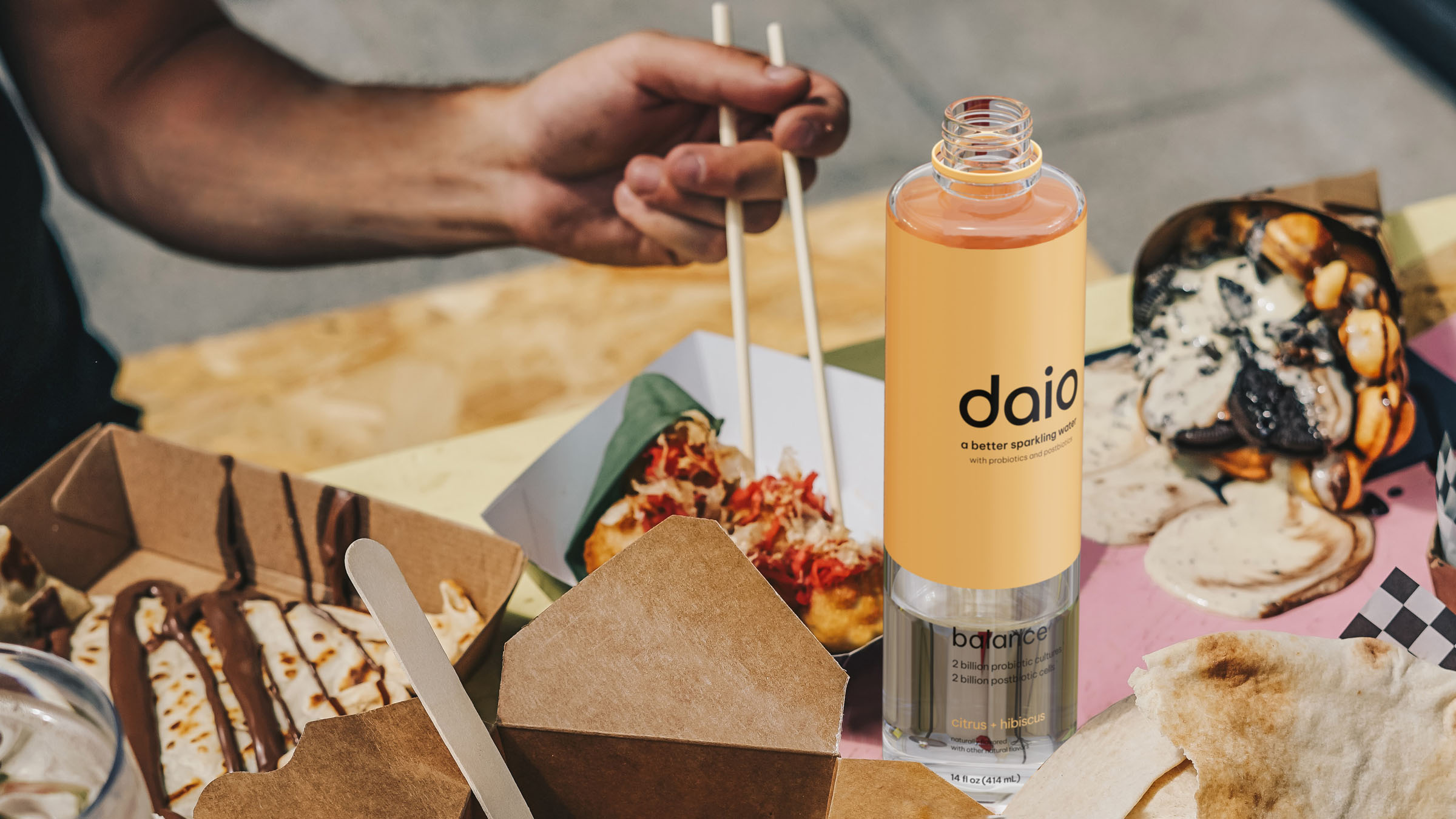 Daio balance food table, beverage visual by 35milimetre