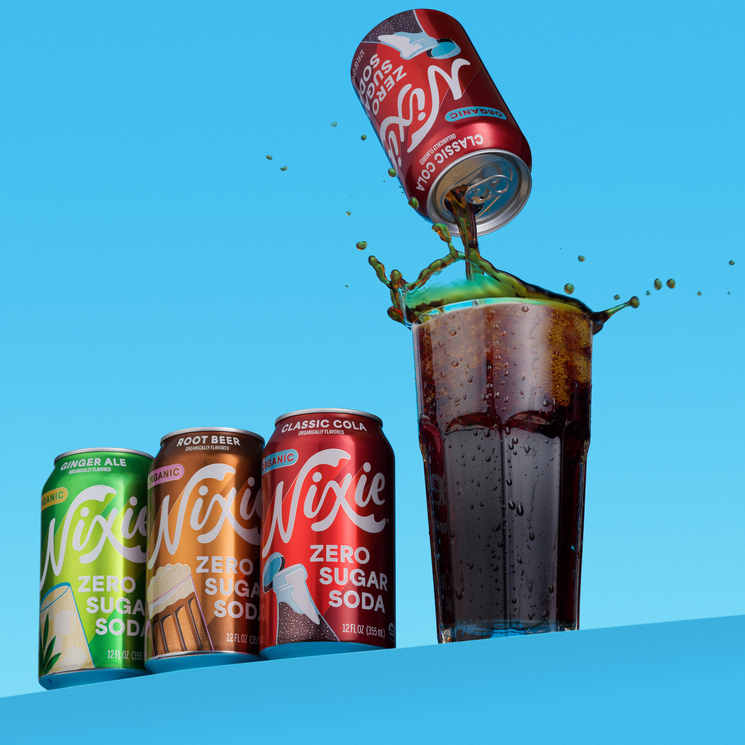 Nixie cola pour lineup, beverage visual by 35milimetre