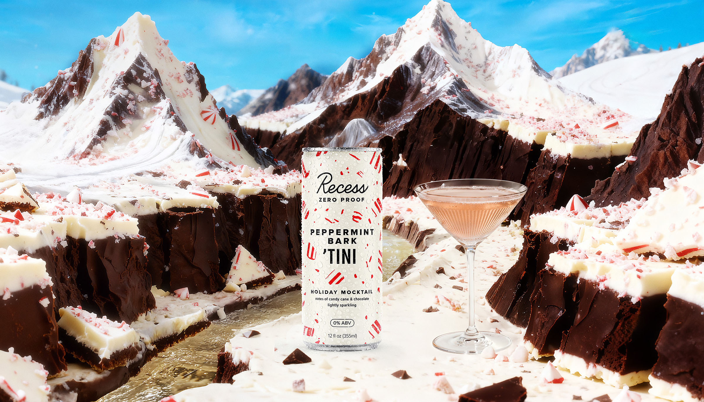 Recess peppermint mountains, beverage visual by 35milimetre
