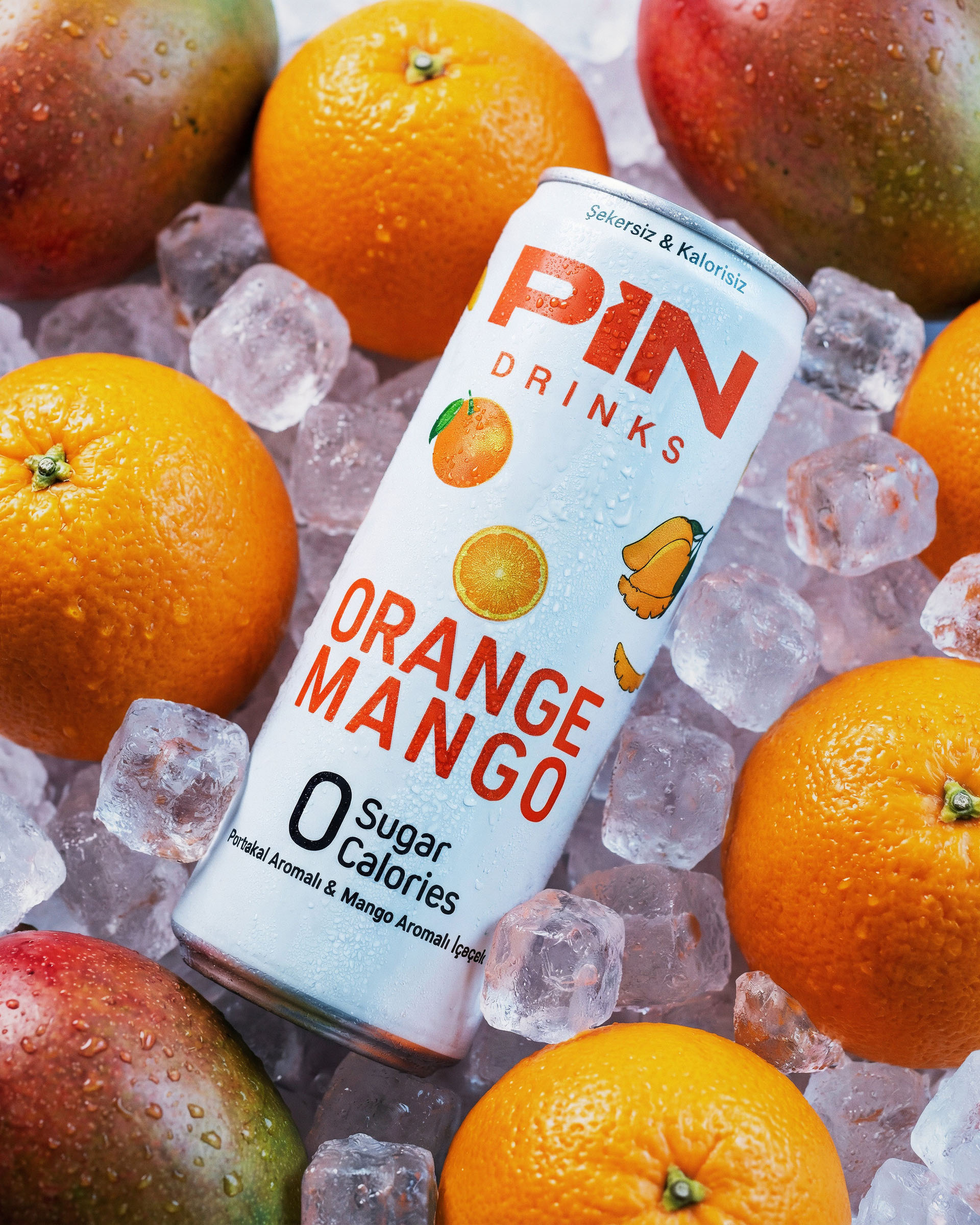 Pin orange mango ice, beverage visual by 35milimetre