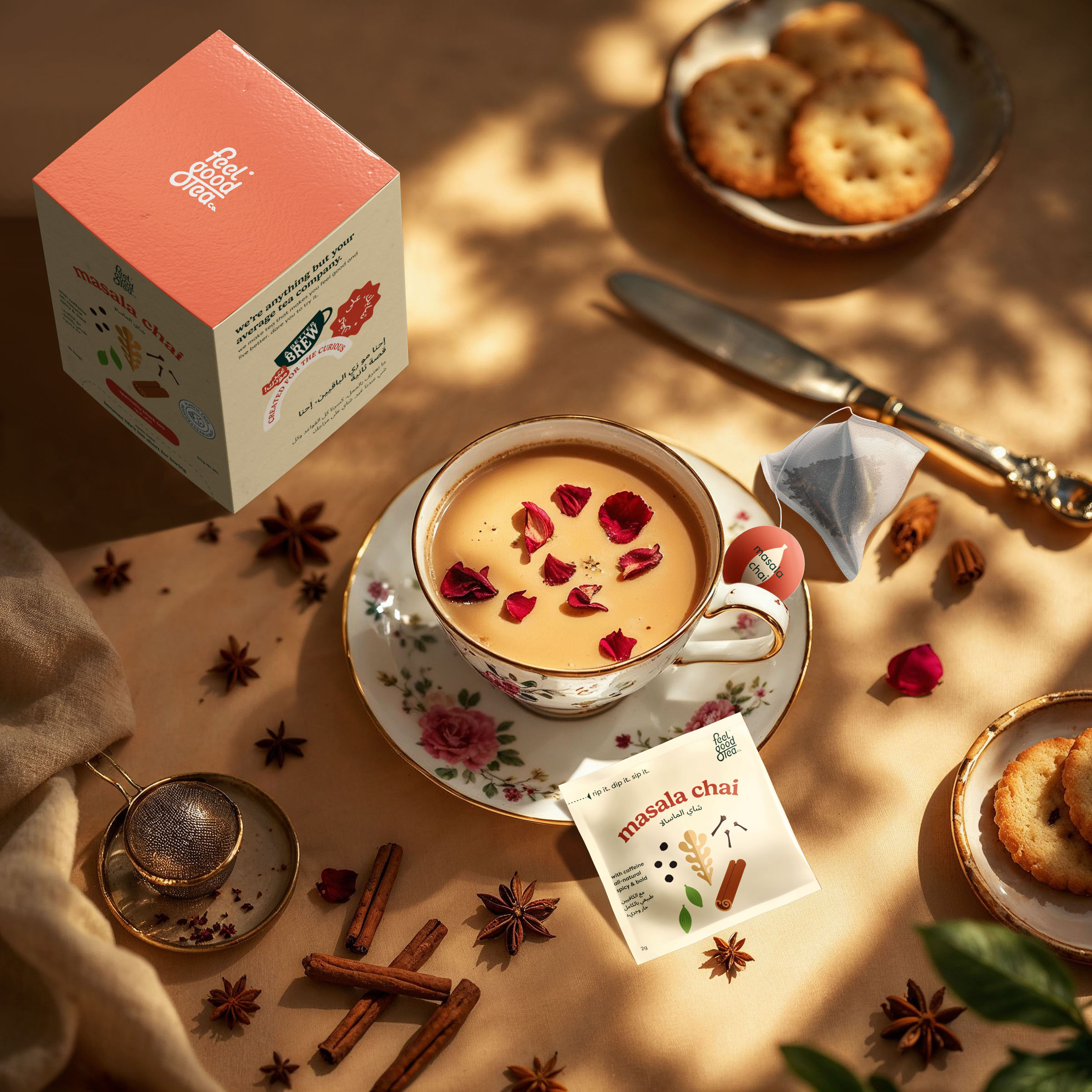 Tea masala chai spices, beverage visual by 35milimetre