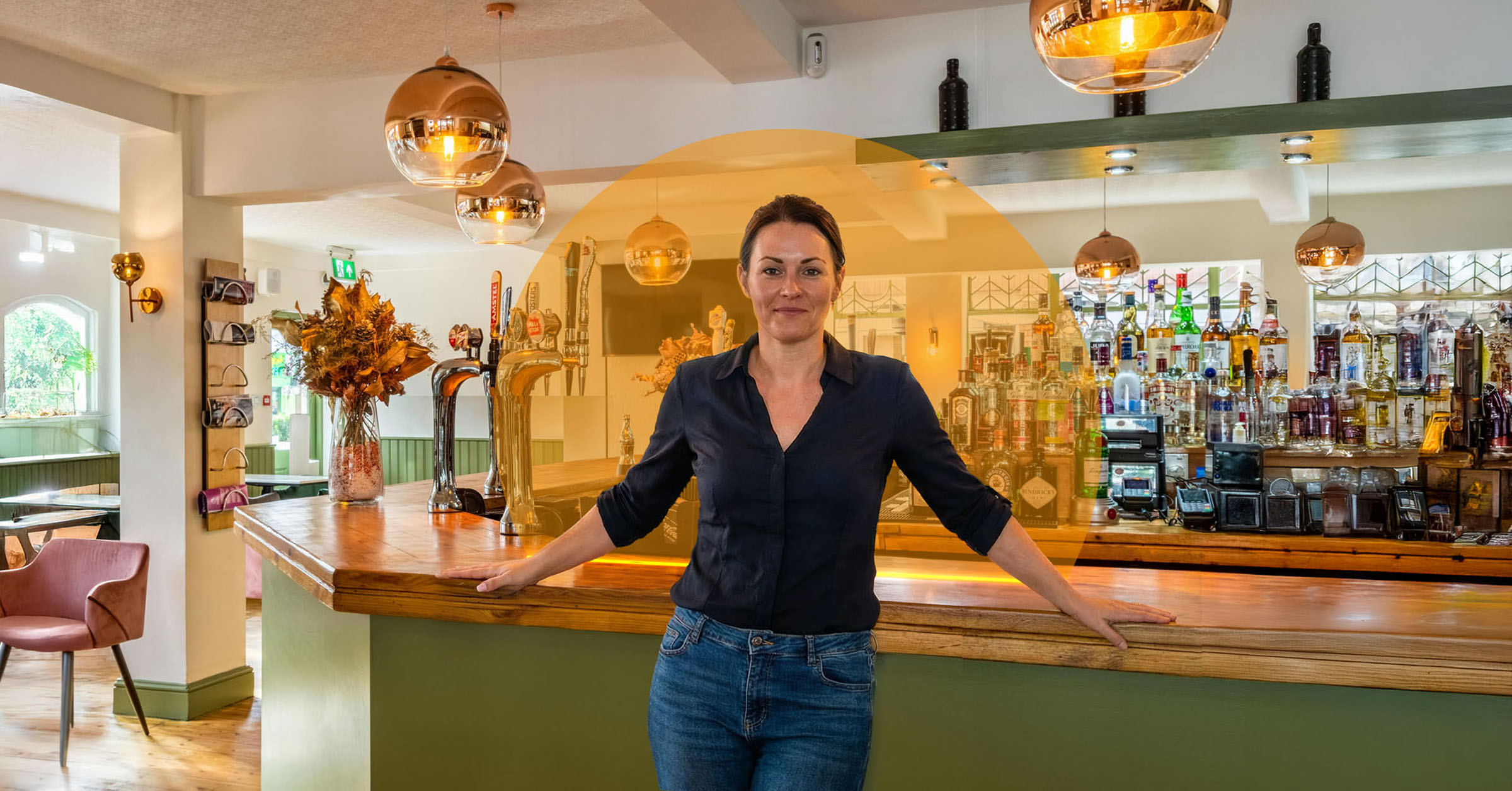 CBF pub owner, photo composite by 35milimetre