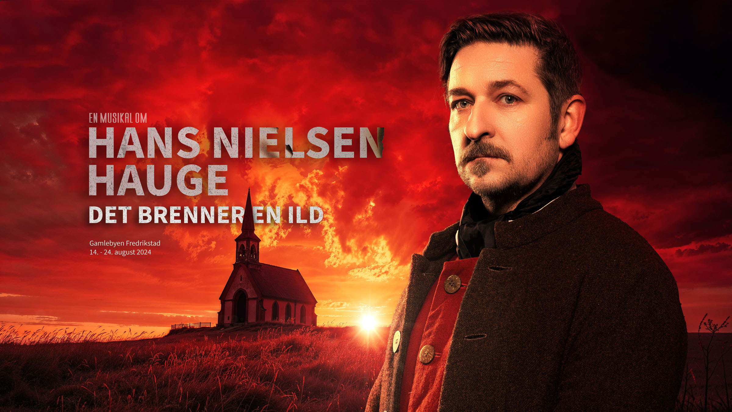 Hans nielsen hauge film poster, photo composite by 35milimetre