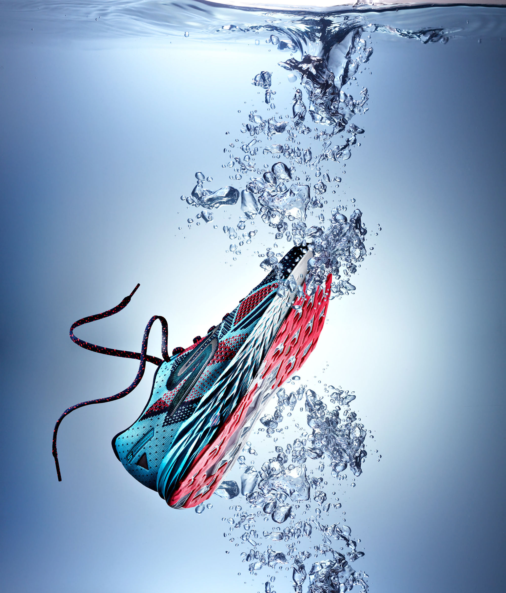 Skechers shoe water splash, photo composite by 35milimetre