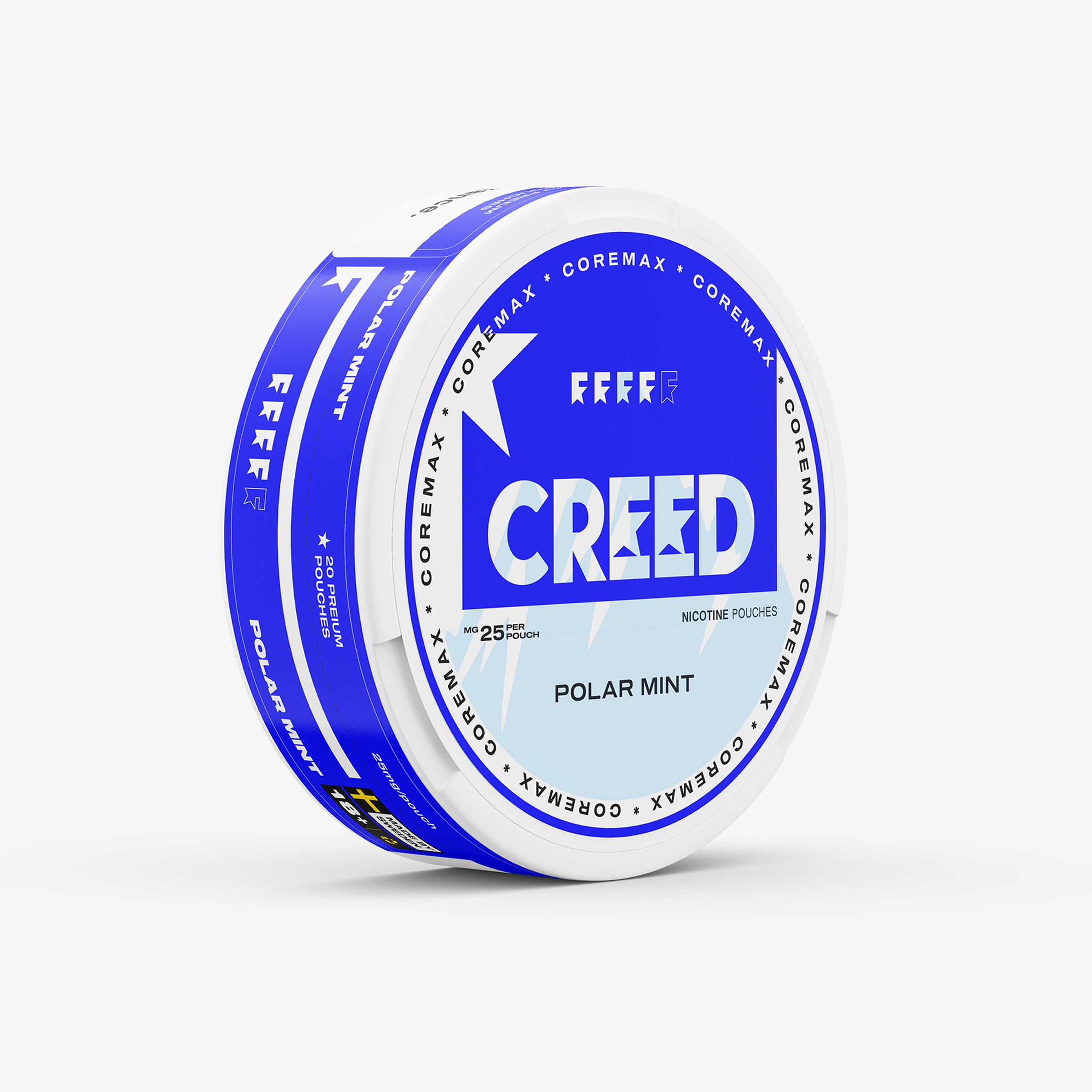 Creed polar mint white tin, packaging design by 35milimetre