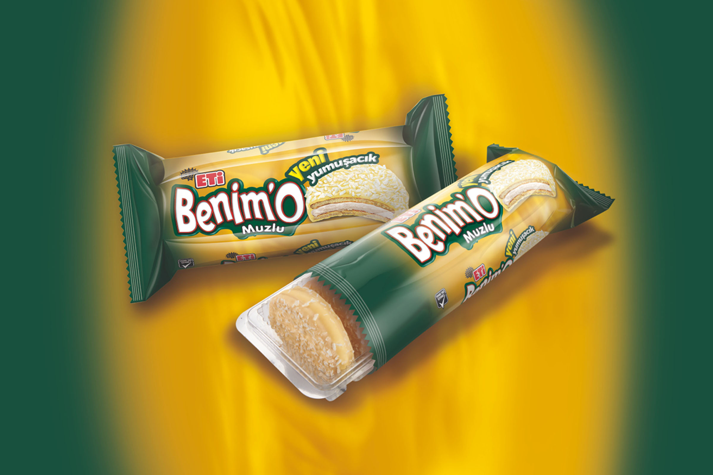 Eti benimo banana wrapper, packaging design by 35milimetre