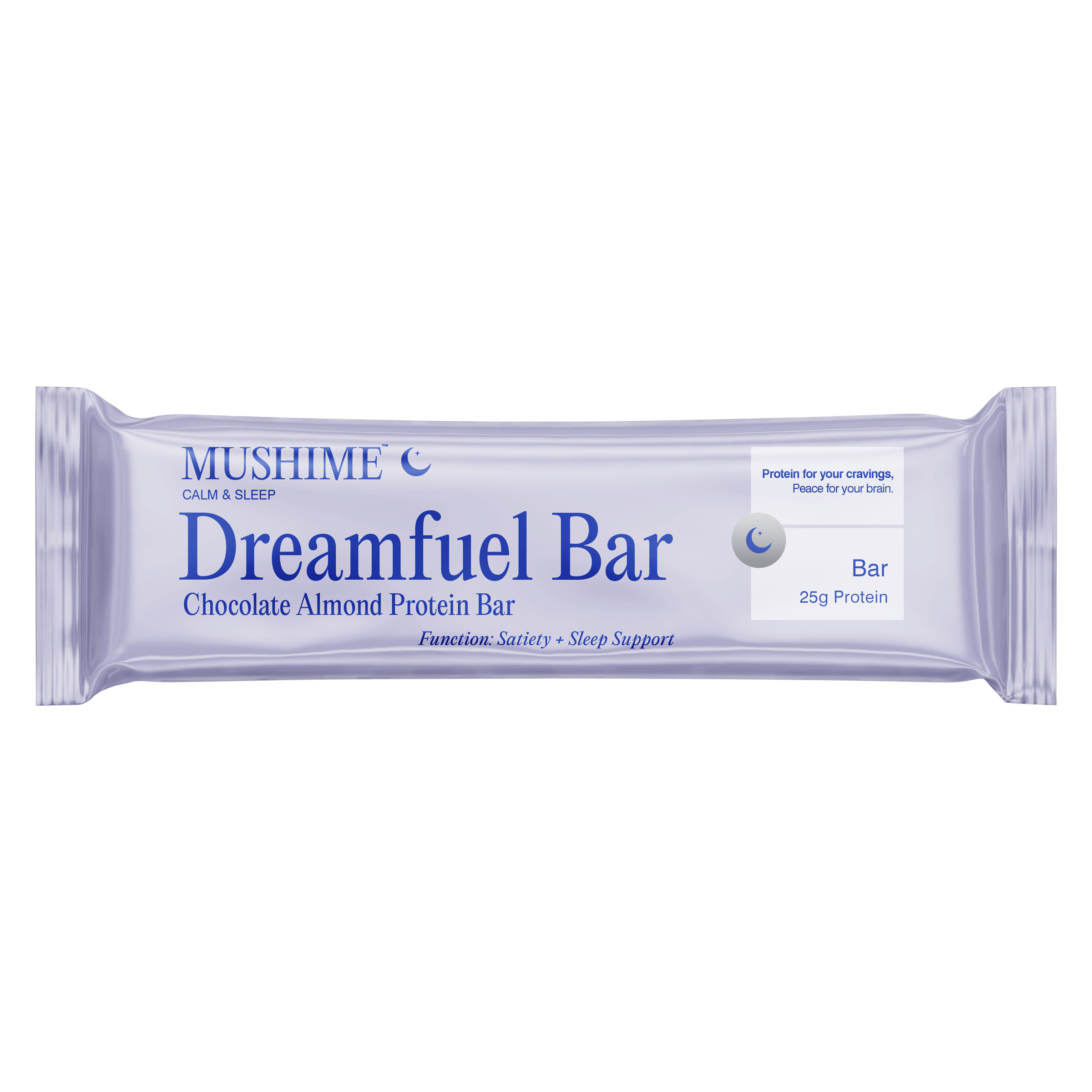 Mushime dreamfuel bar wrapper, packaging design by 35milimetre