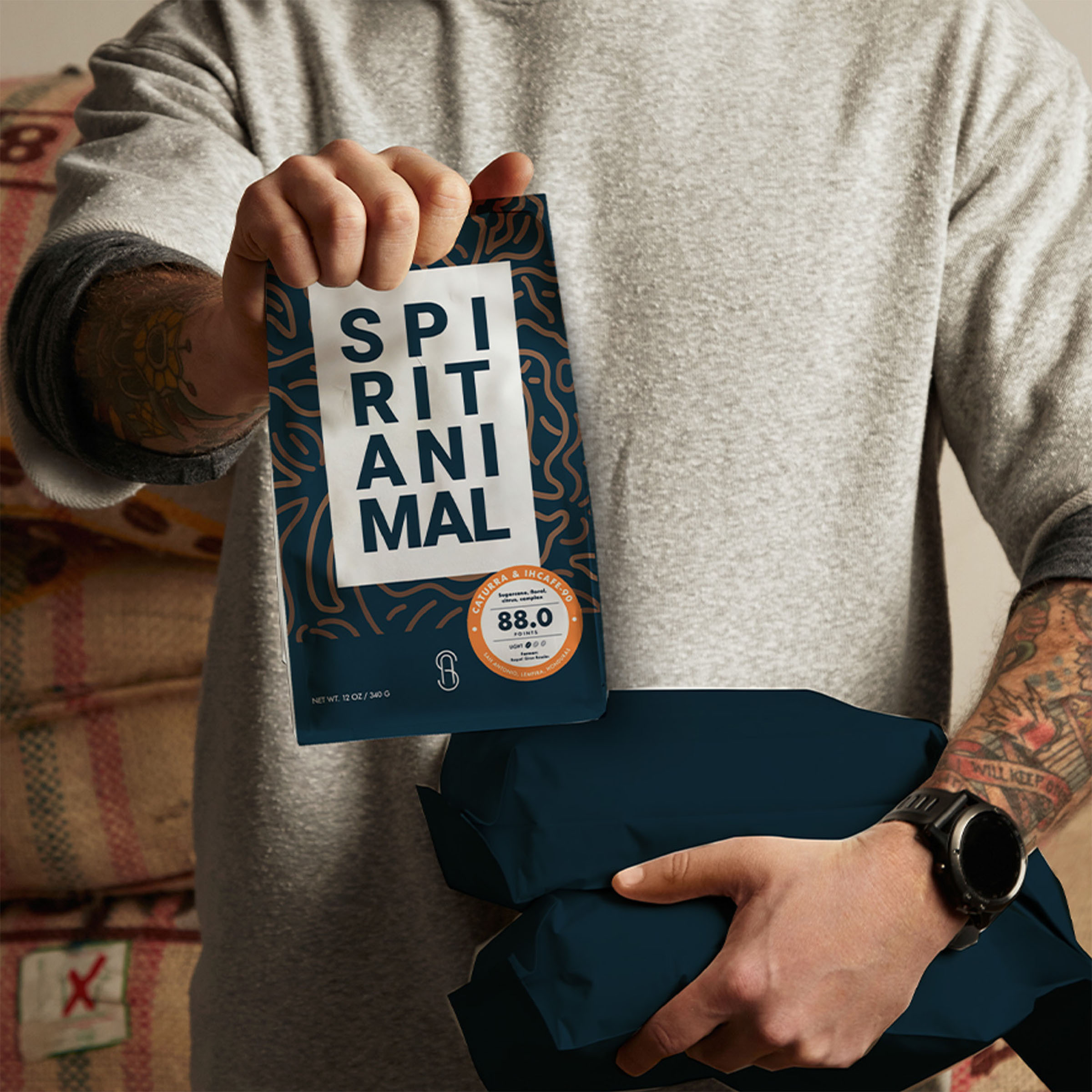 Spirit animal coffee pack, packaging design by 35milimetre