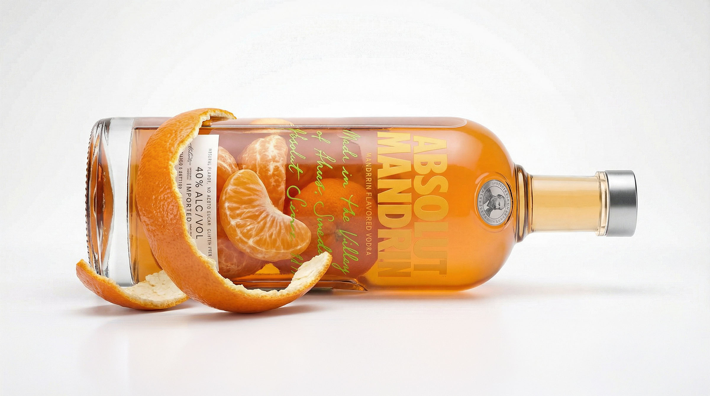 Absolut mandarin vodka citrus, spirits visual by 35milimetre