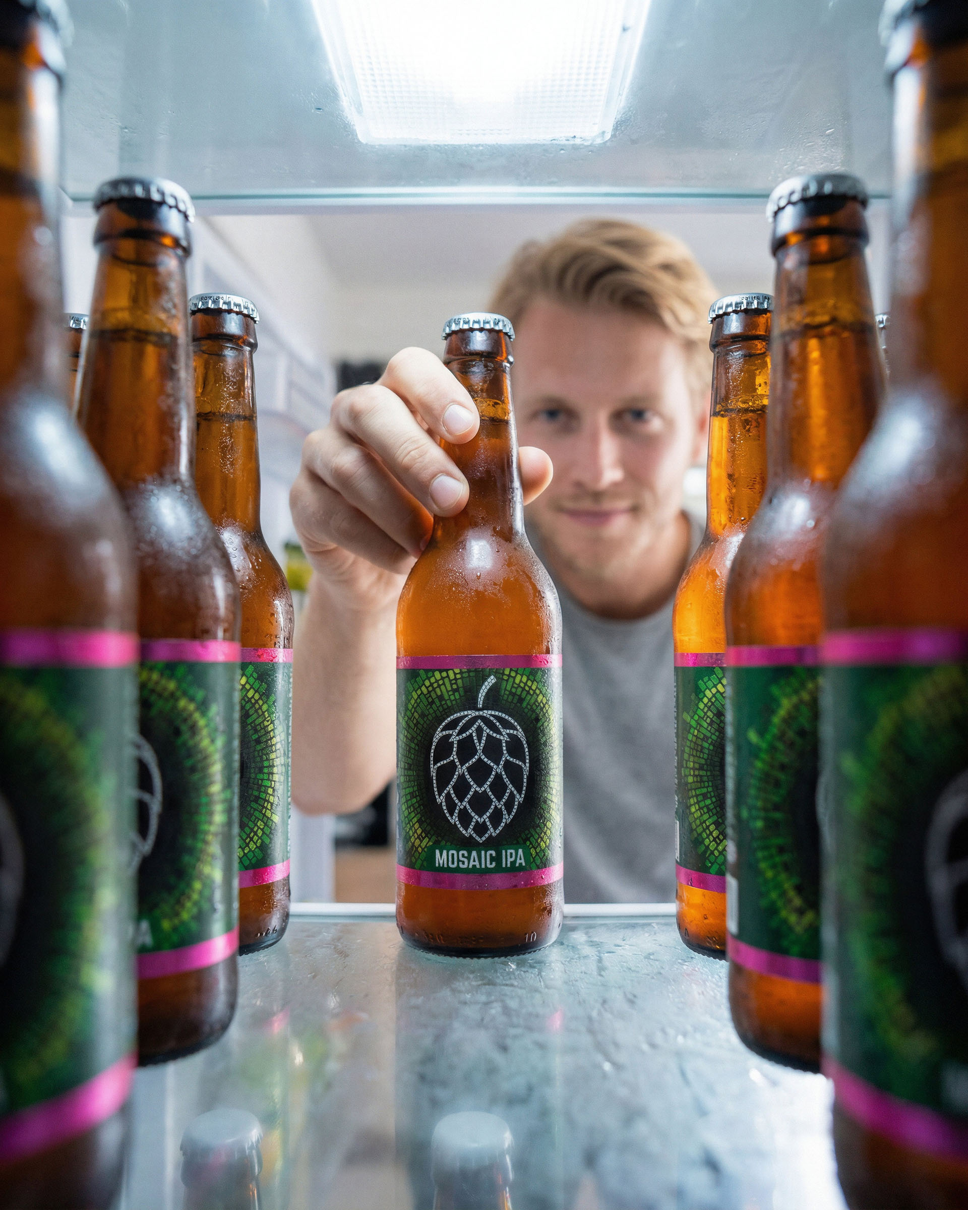 Beer fridge series mosaic ipa, spirits visual by 35milimetre