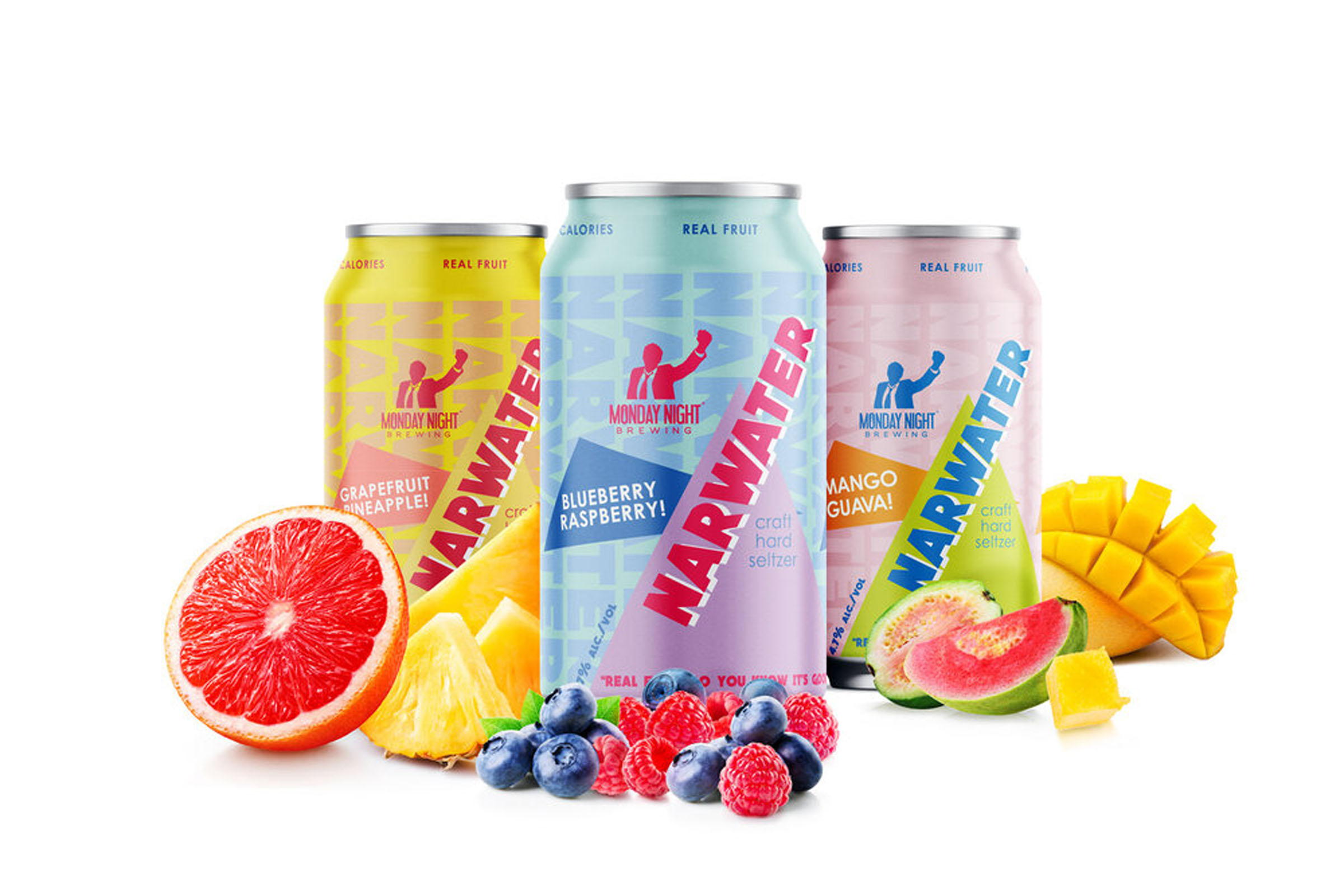 Narwater fruit can lineup, spirits visual by 35milimetre