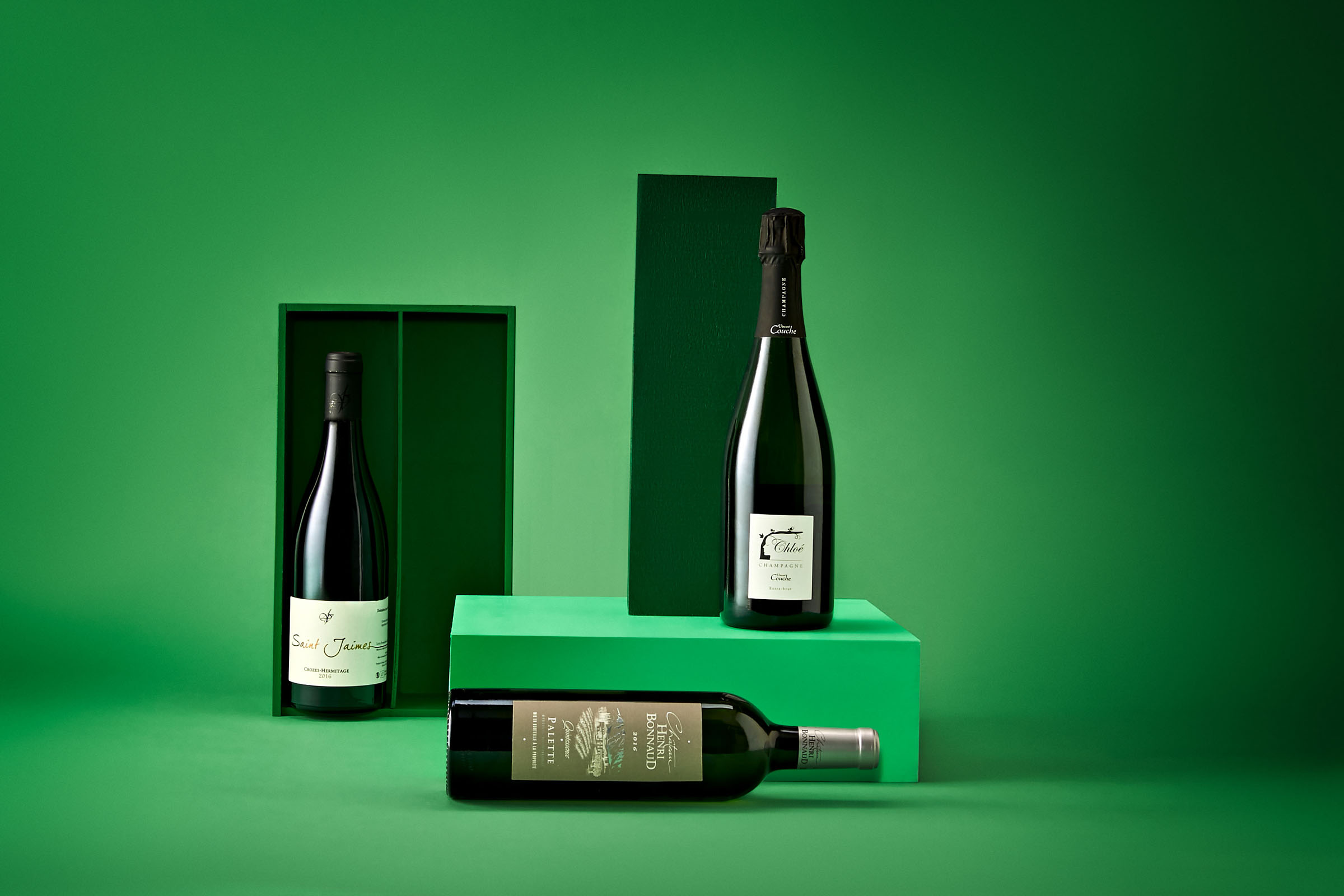 Wine color series green, spirits visual by 35milimetre