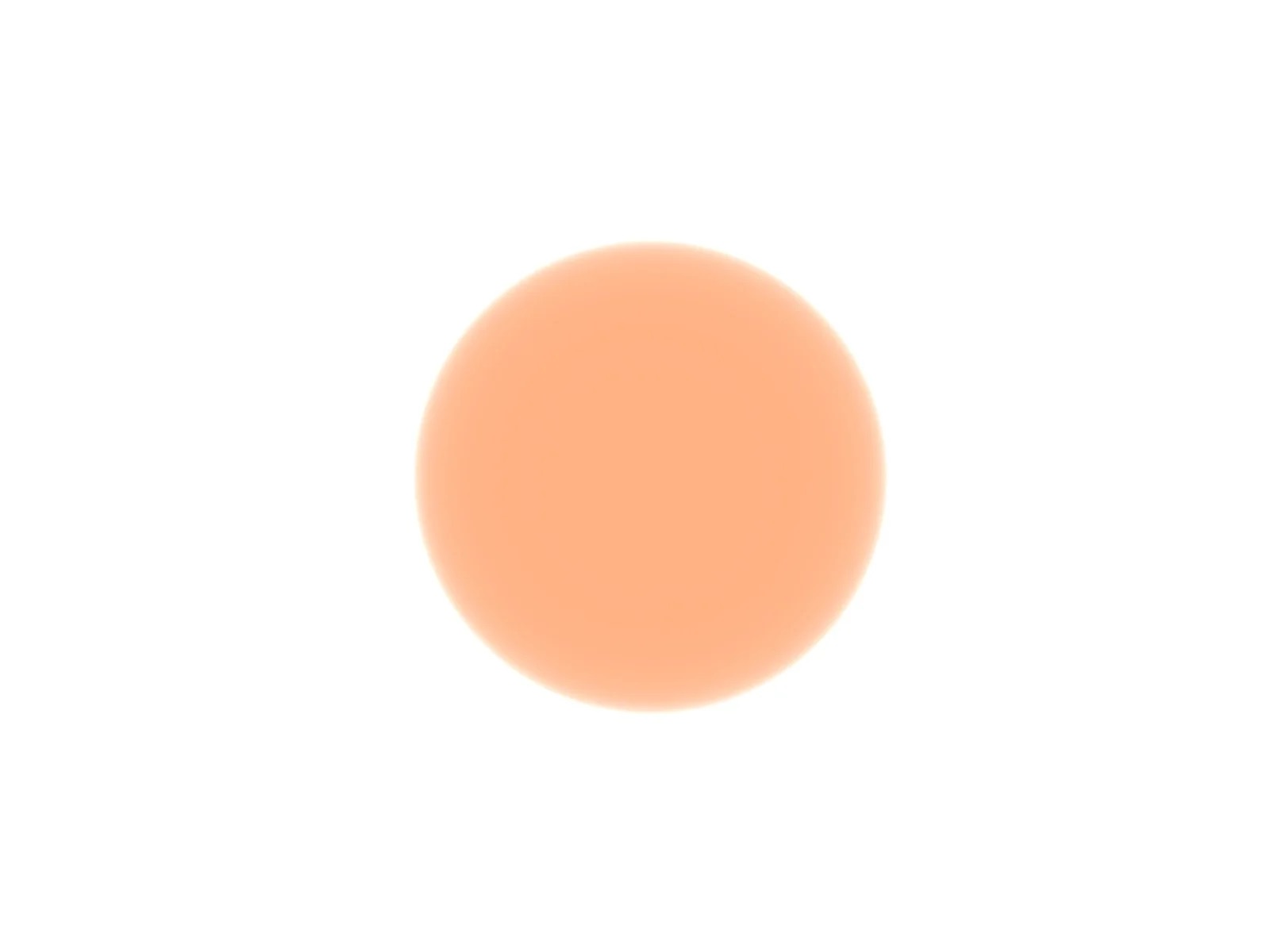 Copper metallic ball in a white room