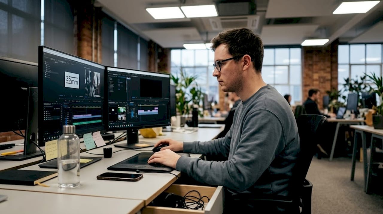 Video editor fine-tuning ad footage timeline