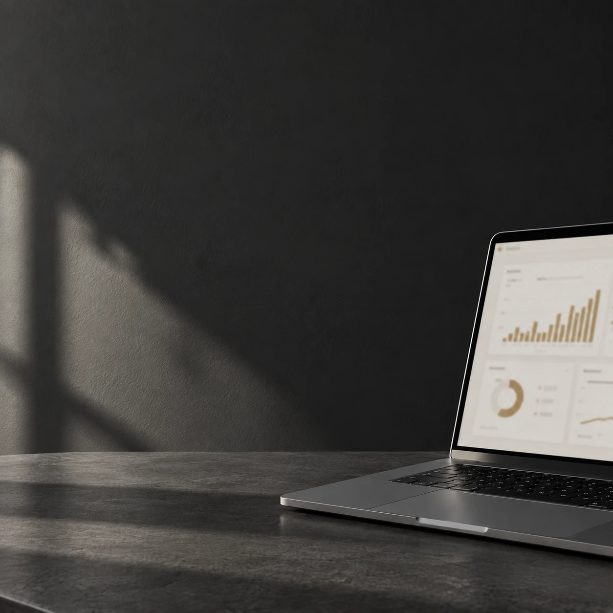 mockup of dashboard for healthcare finance