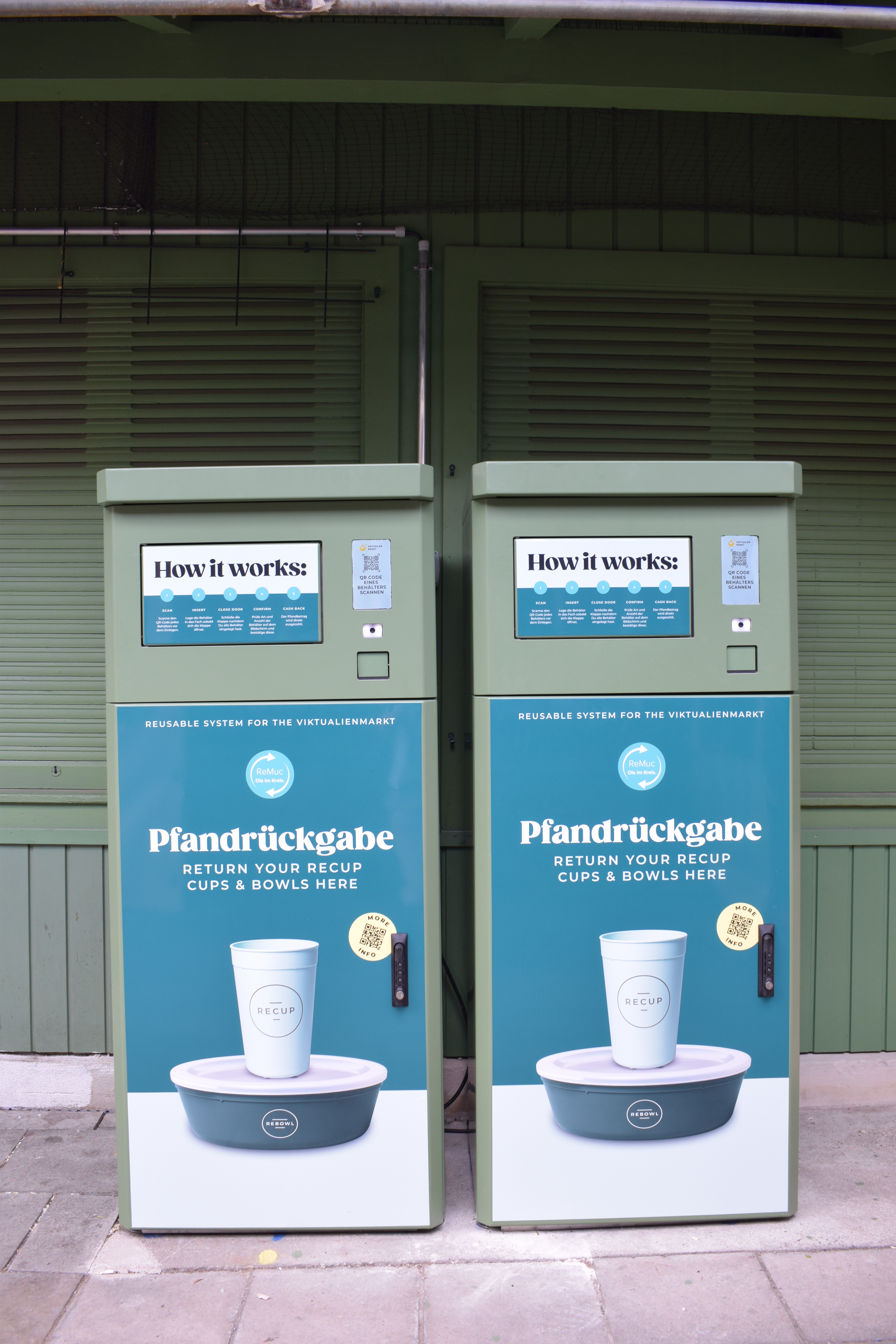 CityCube outdoor return machine for reusable packaging