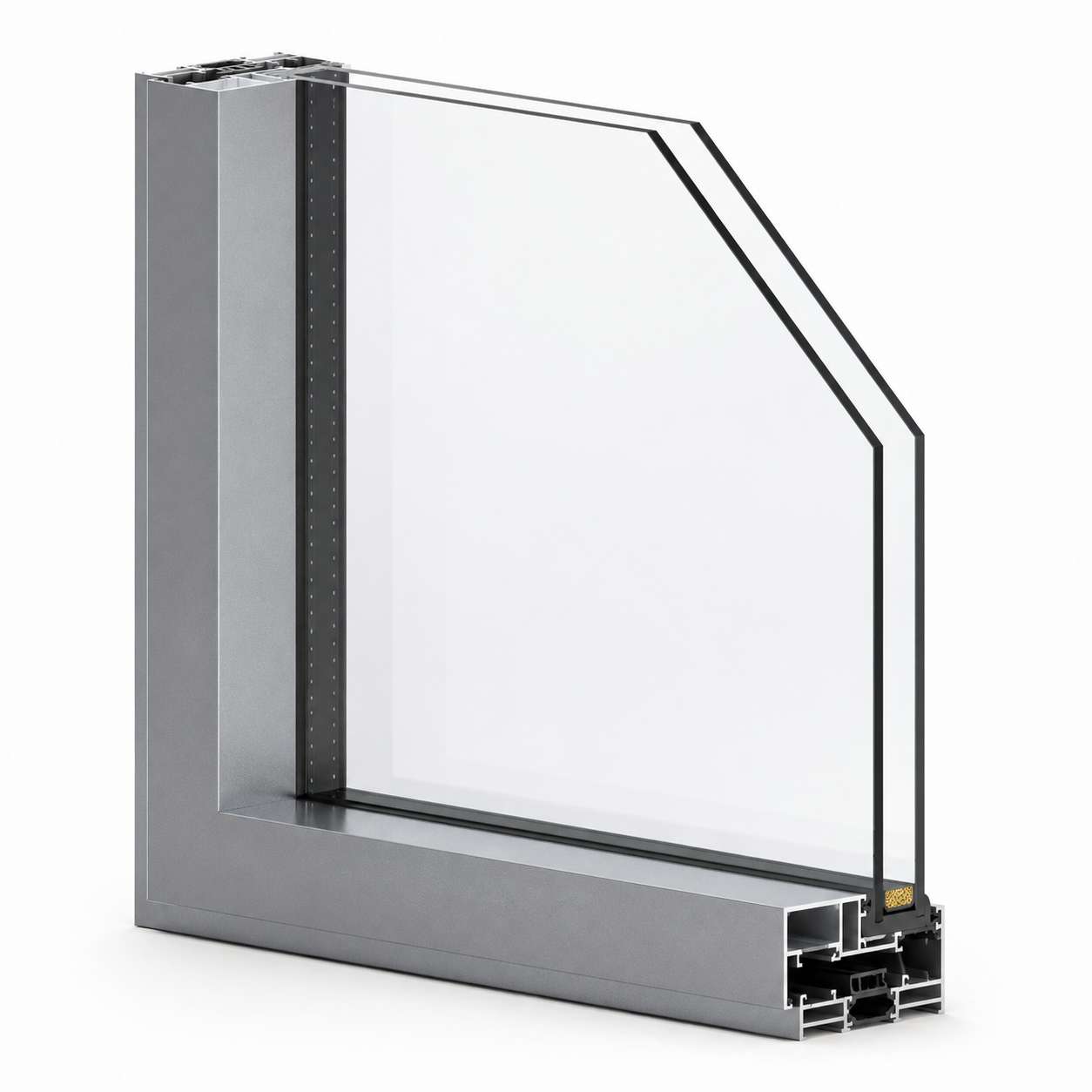 Westline WWN86 minimal aluminum window profile with slim frame and large glass area