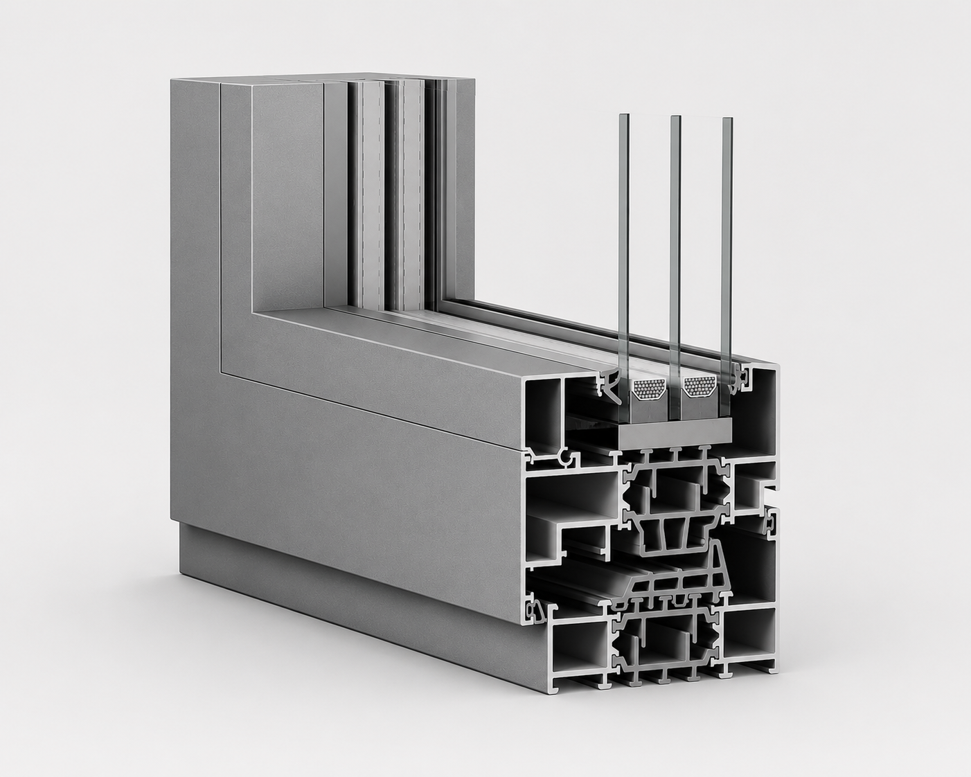 Westline WWN88 aluminum casement window profile